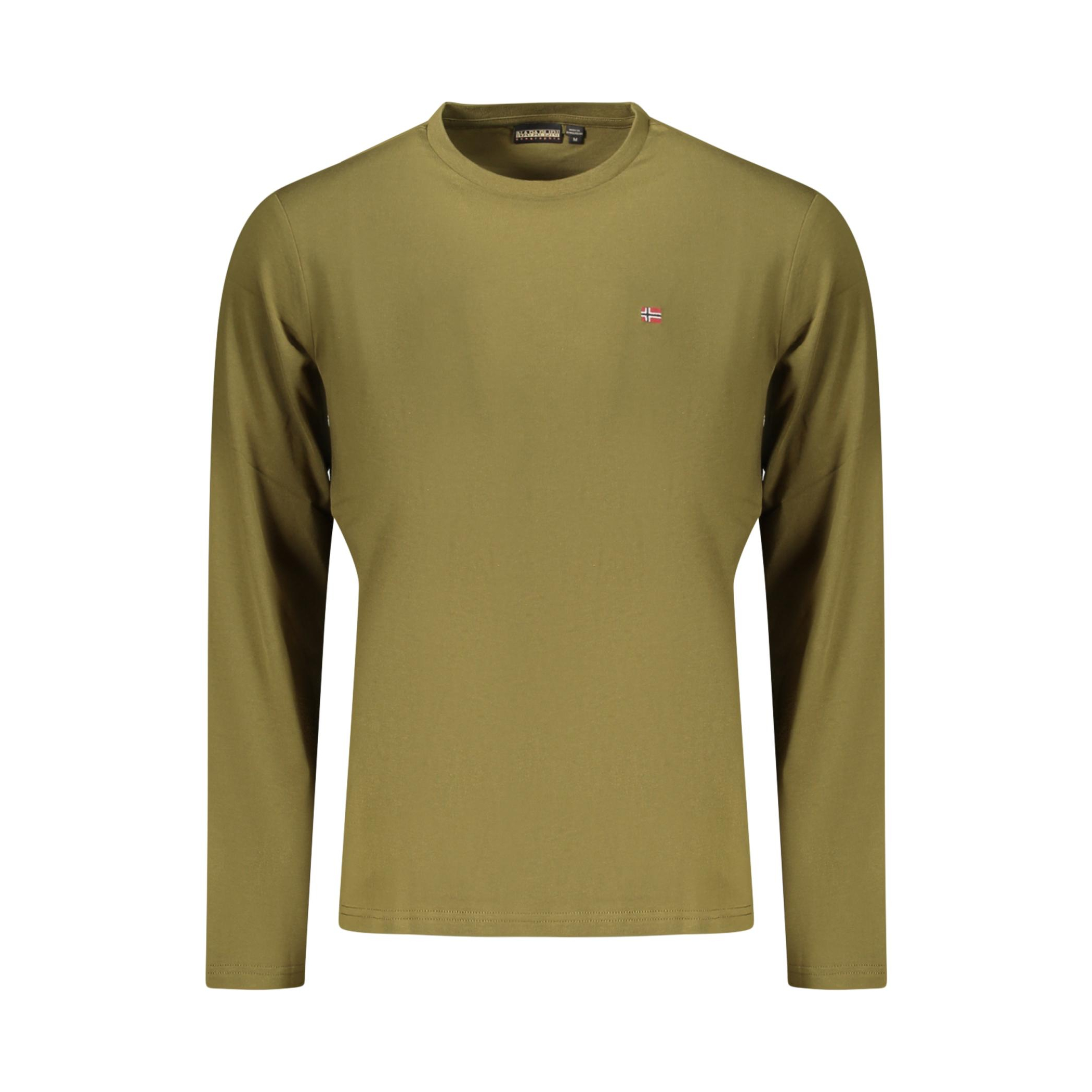Снимка на Мъжка тениска с дълъг ръкав , зелена NAPAPIJRI