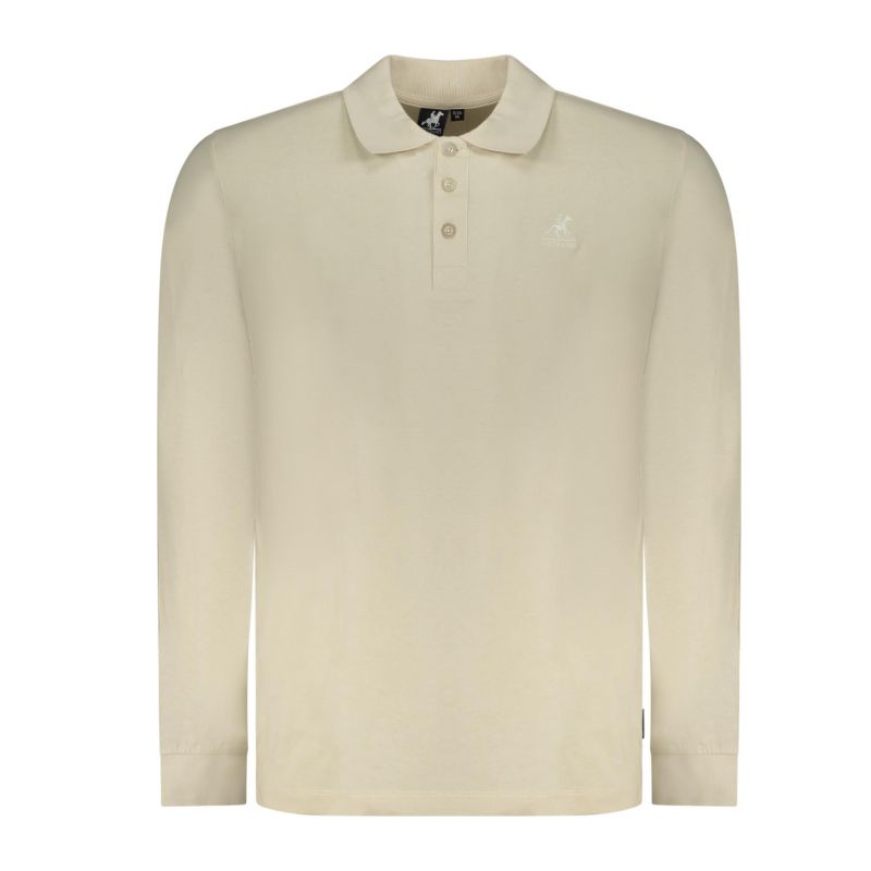 Снимка на Мъжка тениска с дълъг ръкав us grand polo, бежова U.S. GRAND