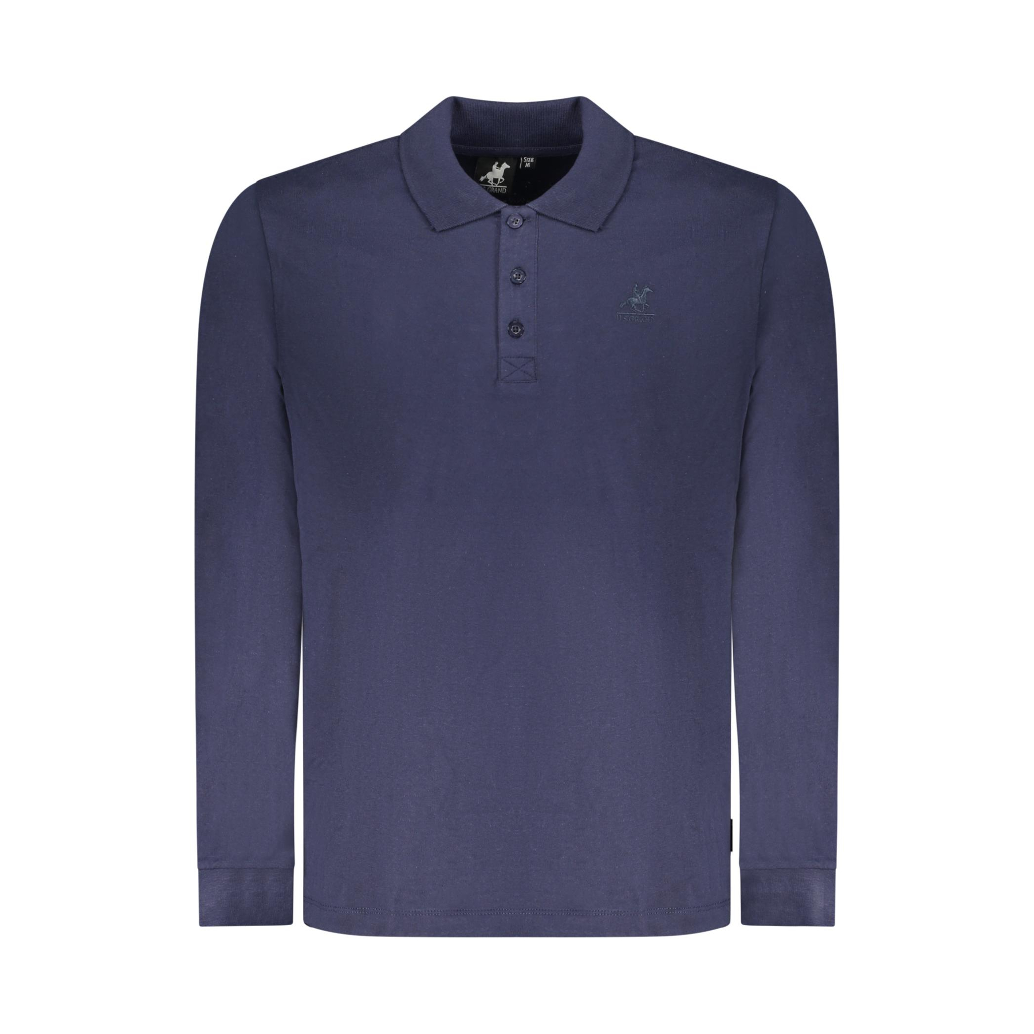 Снимка на Мъжка тениска с дълъг ръкав us grand polo, синя U.S. GRAND