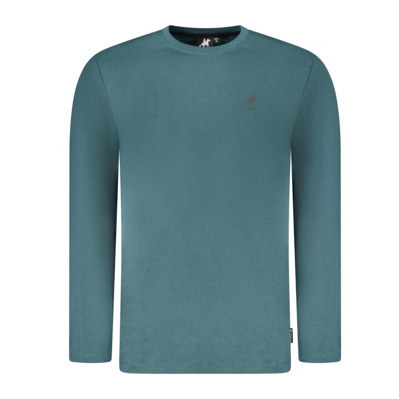 Мъжка тениска с дълъг ръкав us grand в зелен цвят