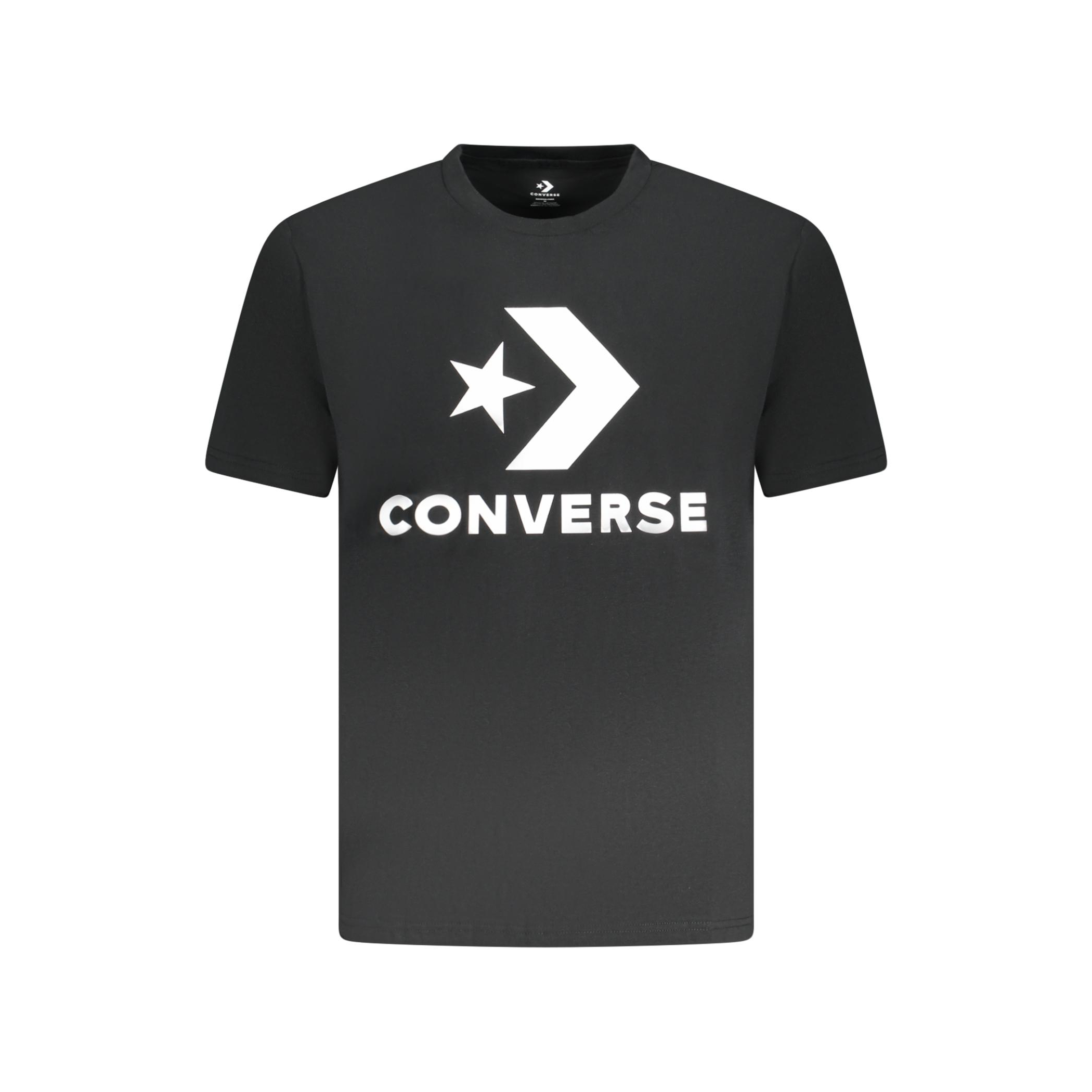 Снимка на Мъжка тениска  с къс ръкав, черна CONVERSE