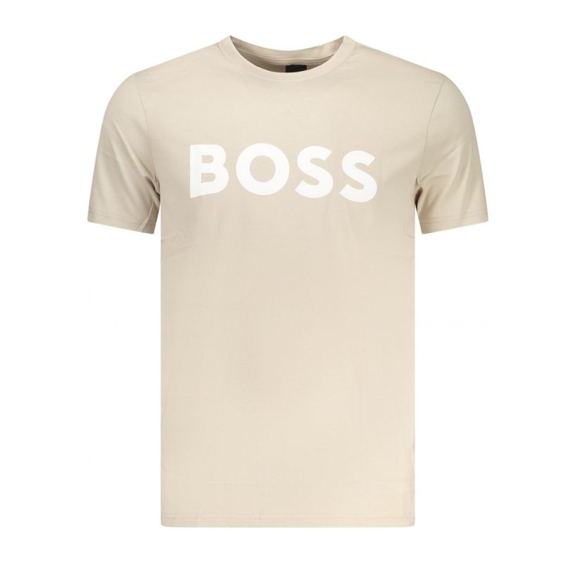 Мъжка тениска с къс ръкав , бежова