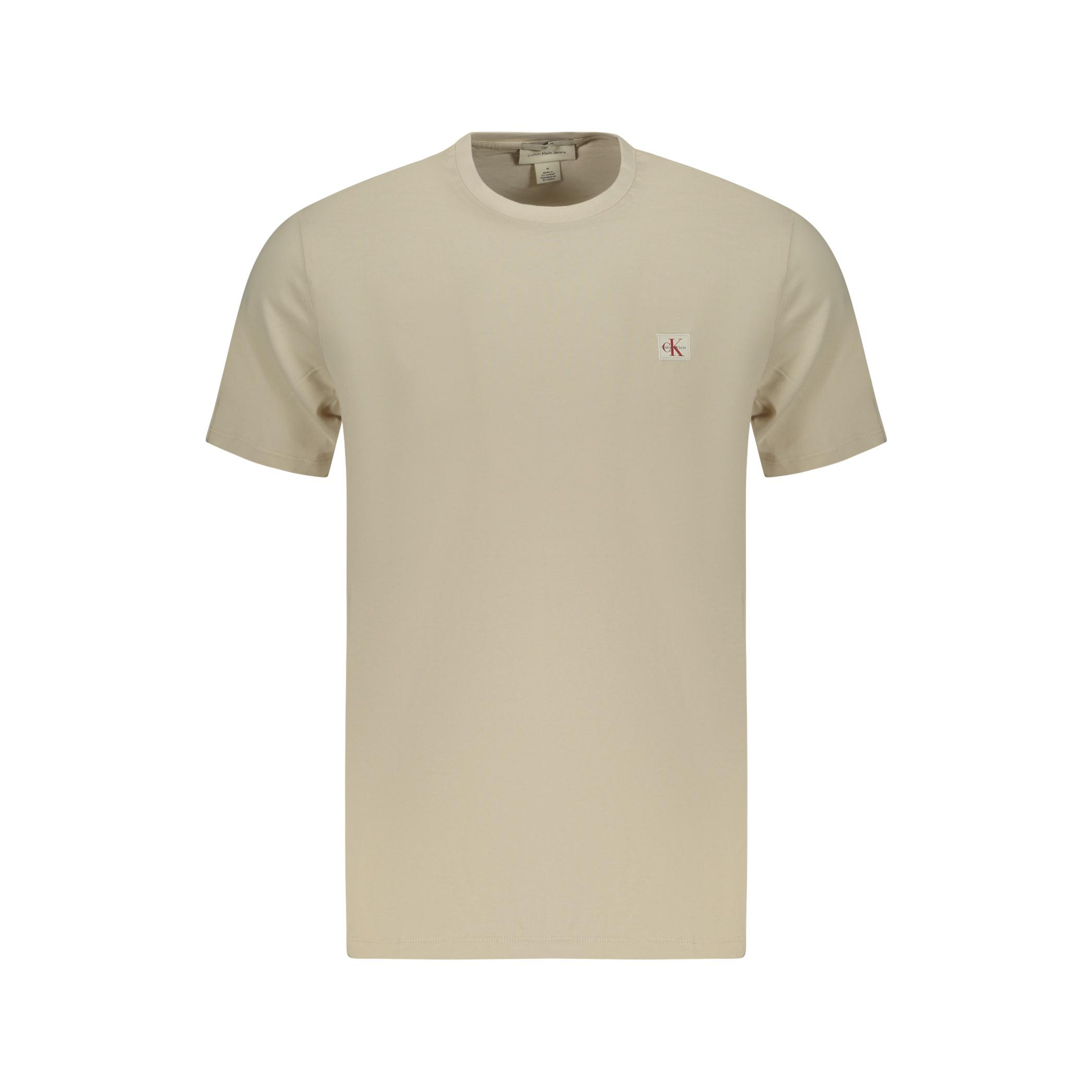 Снимка на Мъжка тениска с къс ръкав , бежова CALVIN KLEIN