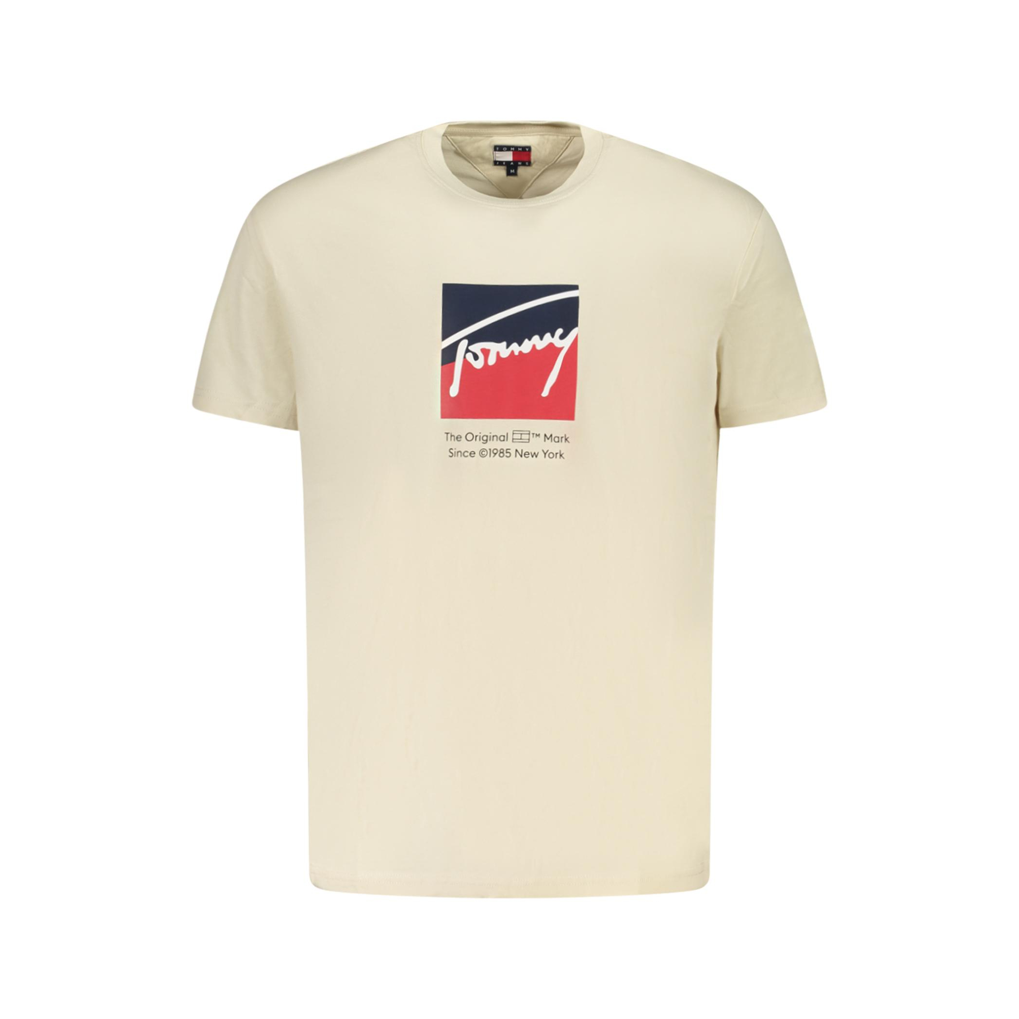 Снимка на Мъжка тениска с къс ръкав , бежова TOMMY HILFIGER