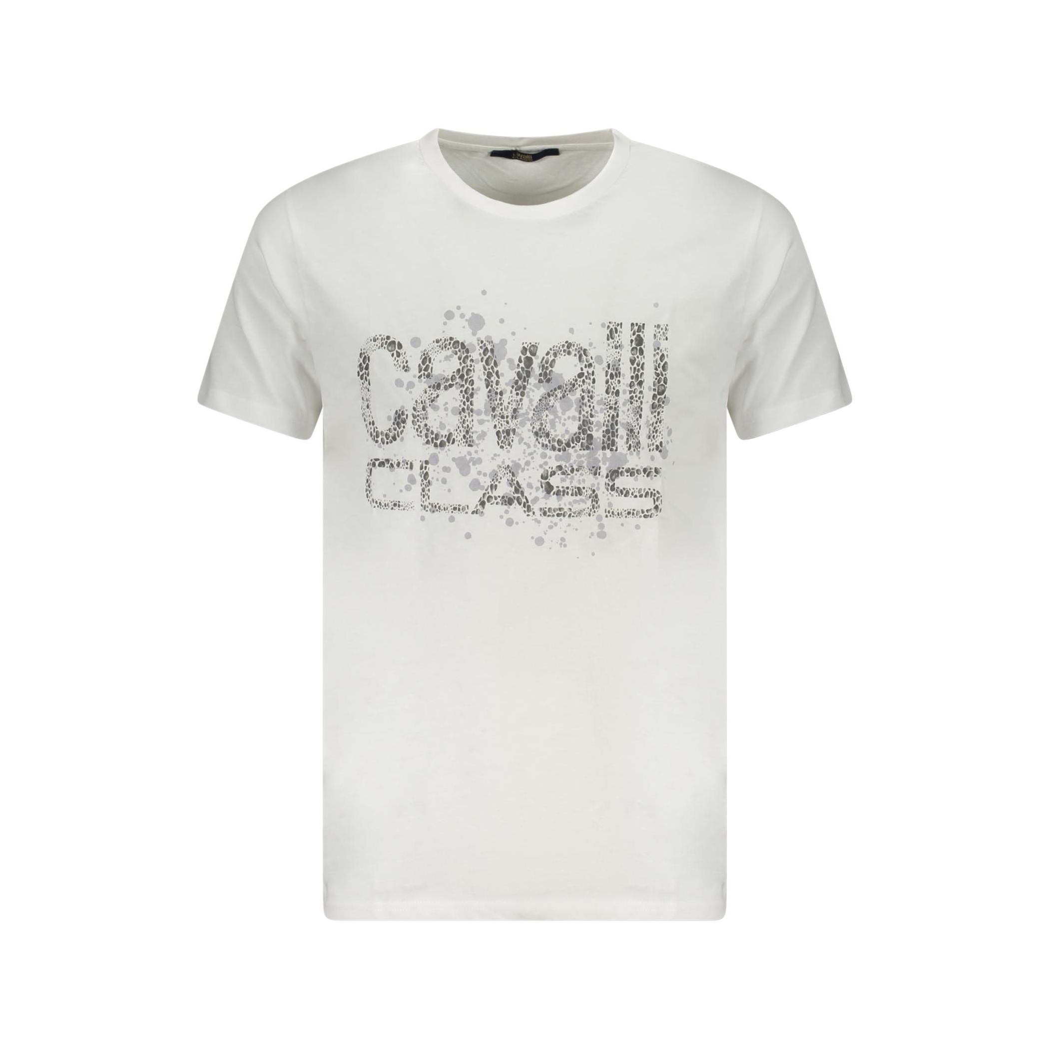 Снимка на Мъжка тениска с къс ръкав , бяла CAVALLI CLASS