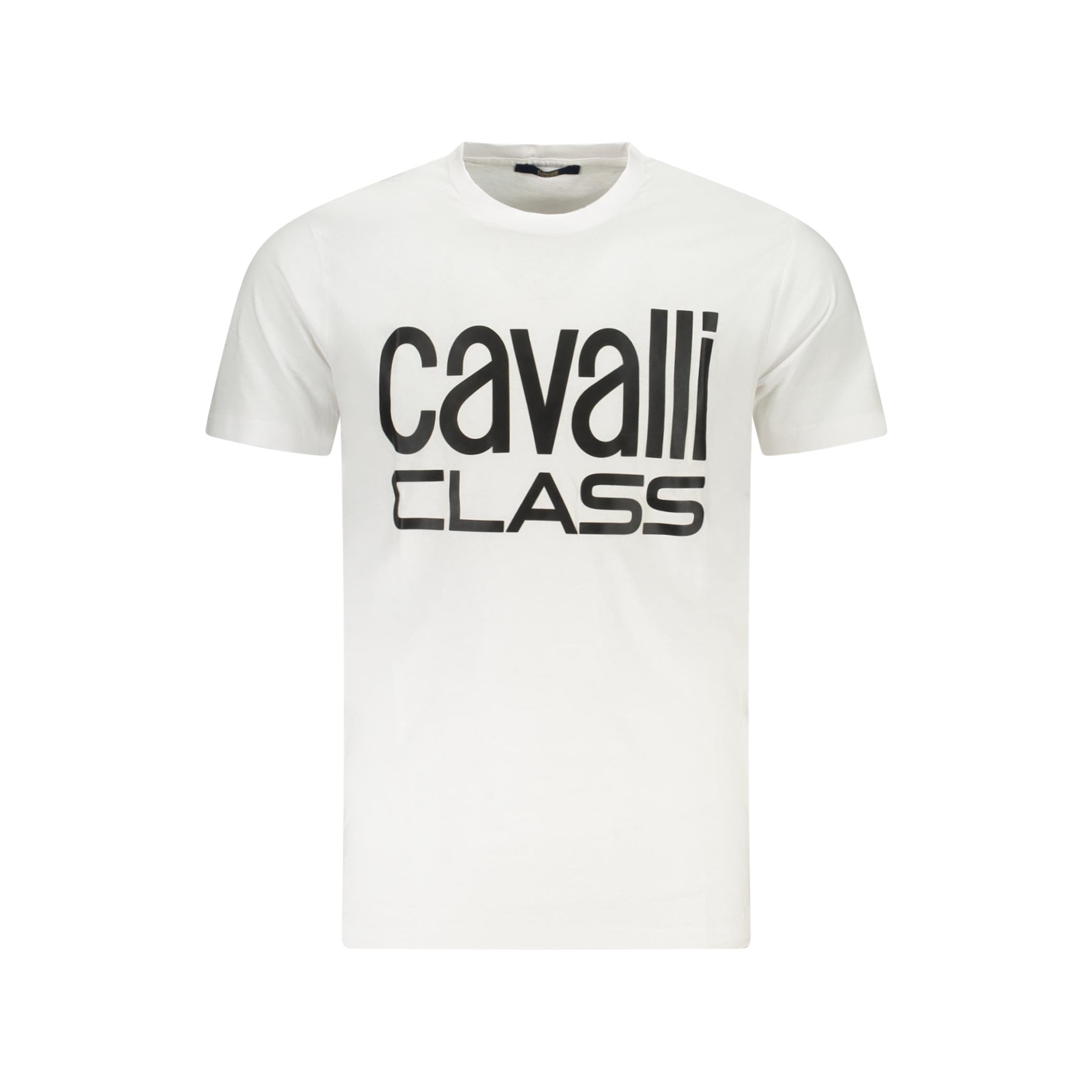 Снимка на Мъжка тениска с къс ръкав , бяла CAVALLI CLASS
