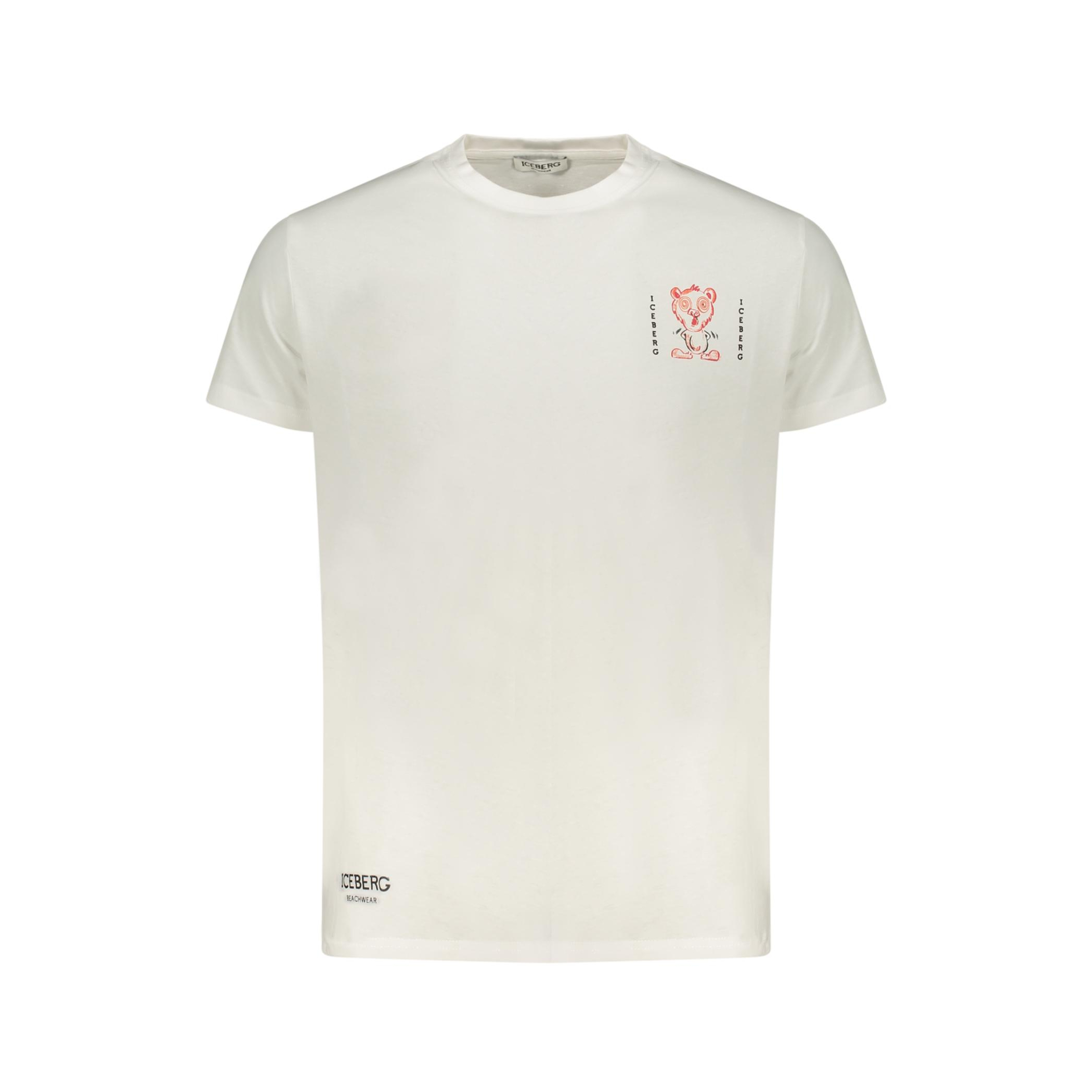 Снимка на Мъжка тениска с къс ръкав , бяла ICEBERG
