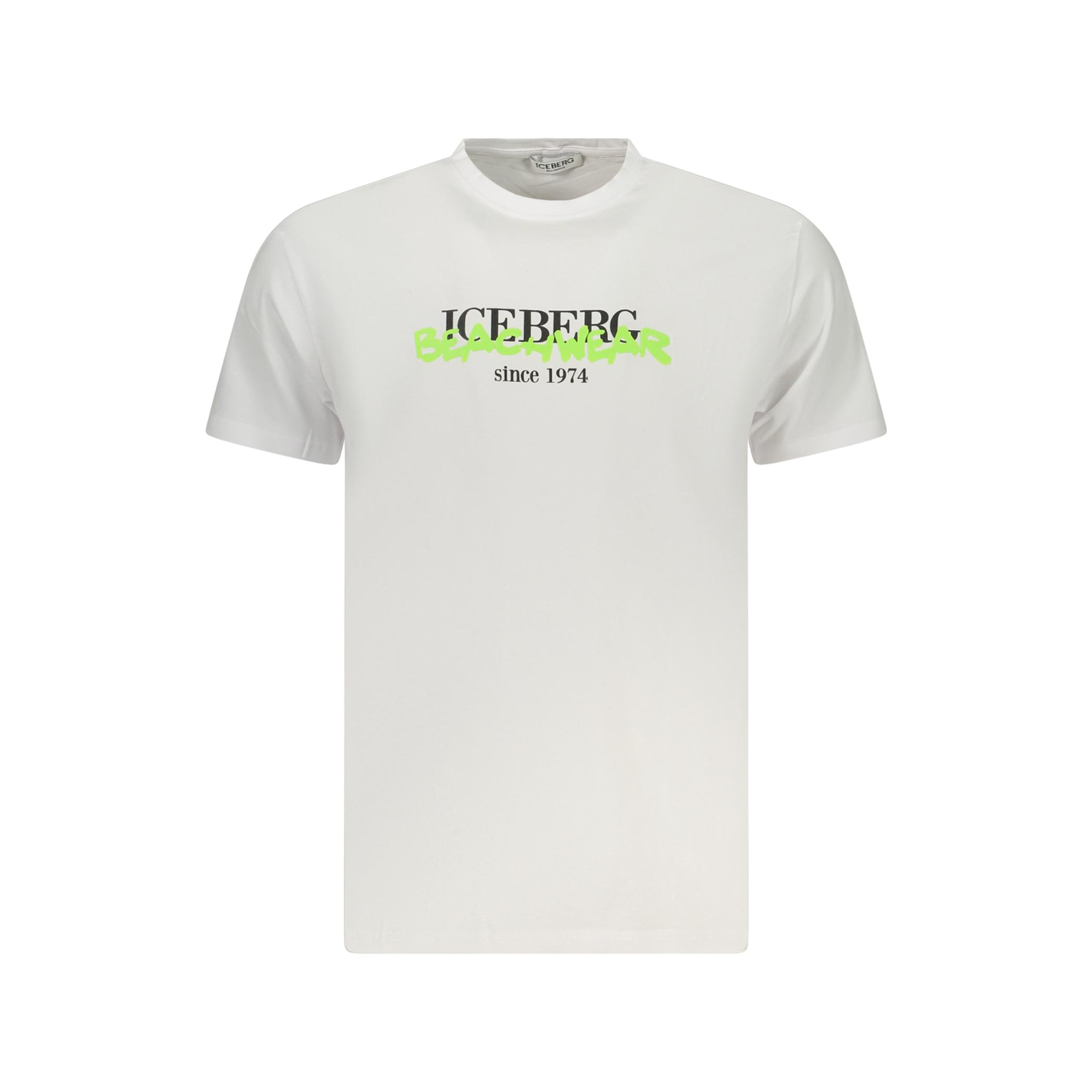 Снимка на Мъжка тениска с къс ръкав , бяла ICEBERG