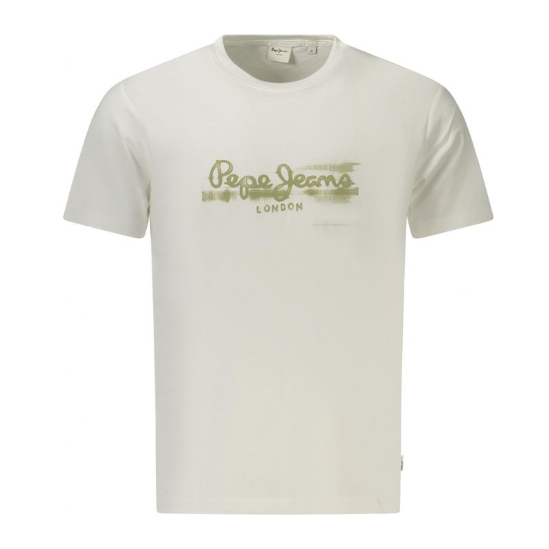 Мъжка тениска с къс ръкав , бяла