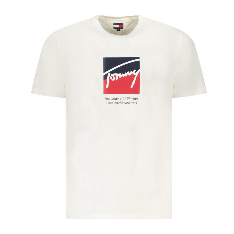 Снимка на Мъжка тениска с къс ръкав , бяла TOMMY HILFIGER 