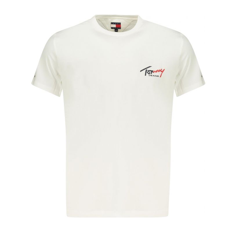 Мъжка тениска с къс ръкав , бяла