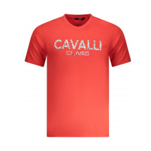Снимка  на Мъжка тениска с къс ръкав , червена CAVALLI CLASS 