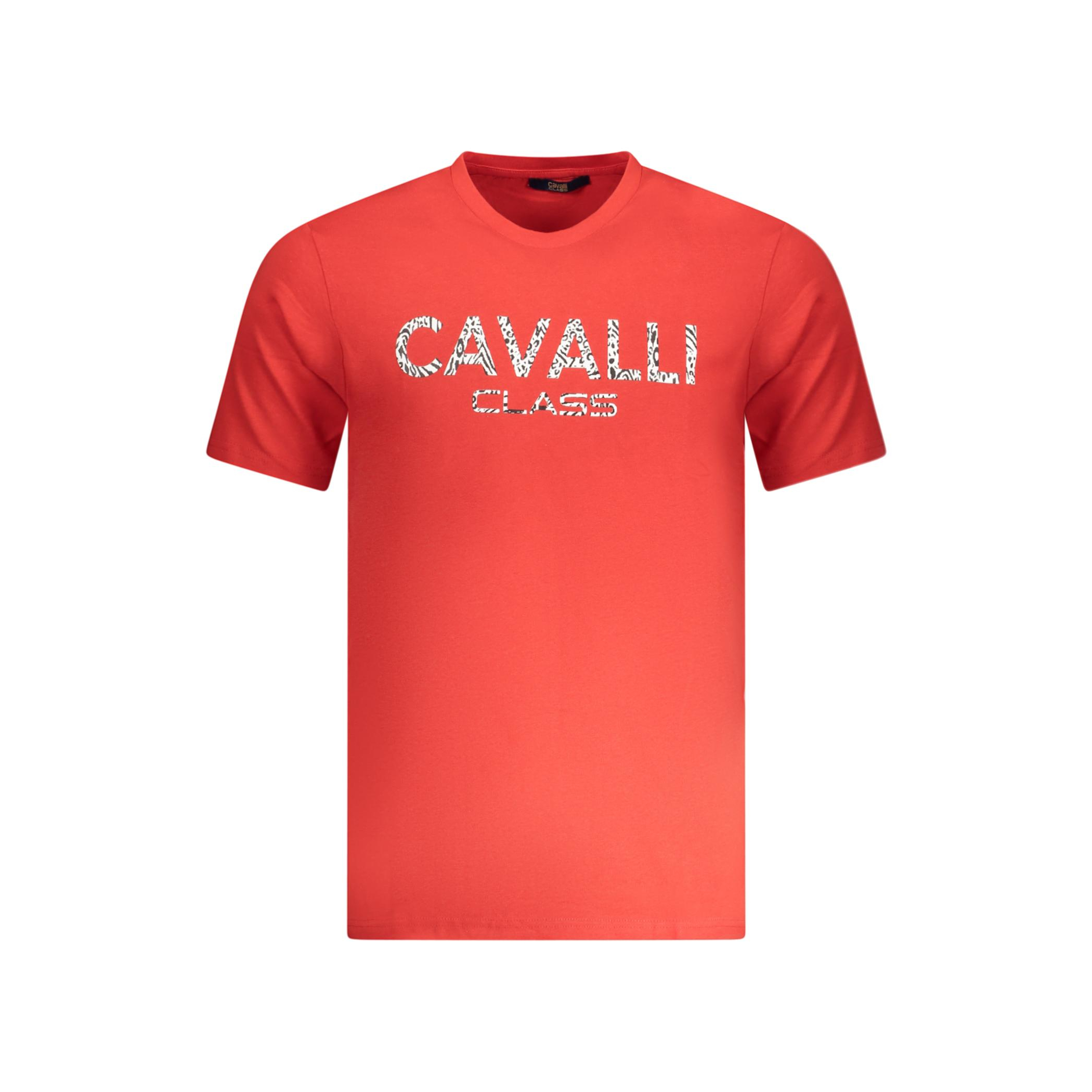 Снимка на Мъжка тениска с къс ръкав , червена CAVALLI CLASS