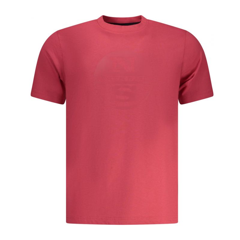 Мъжка тениска с къс ръкав , червена