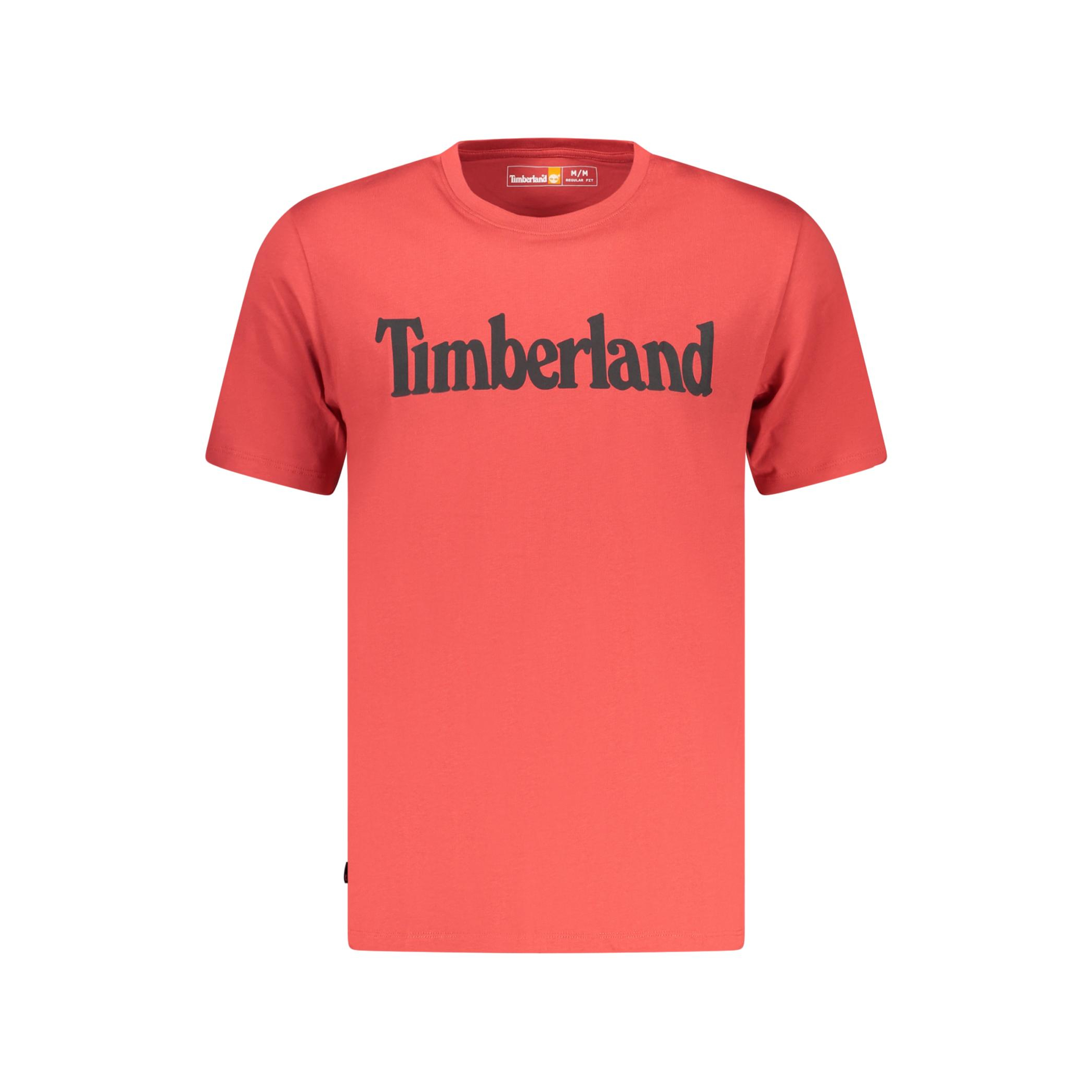 Снимка на Мъжка тениска с къс ръкав , червена TIMBERLAND