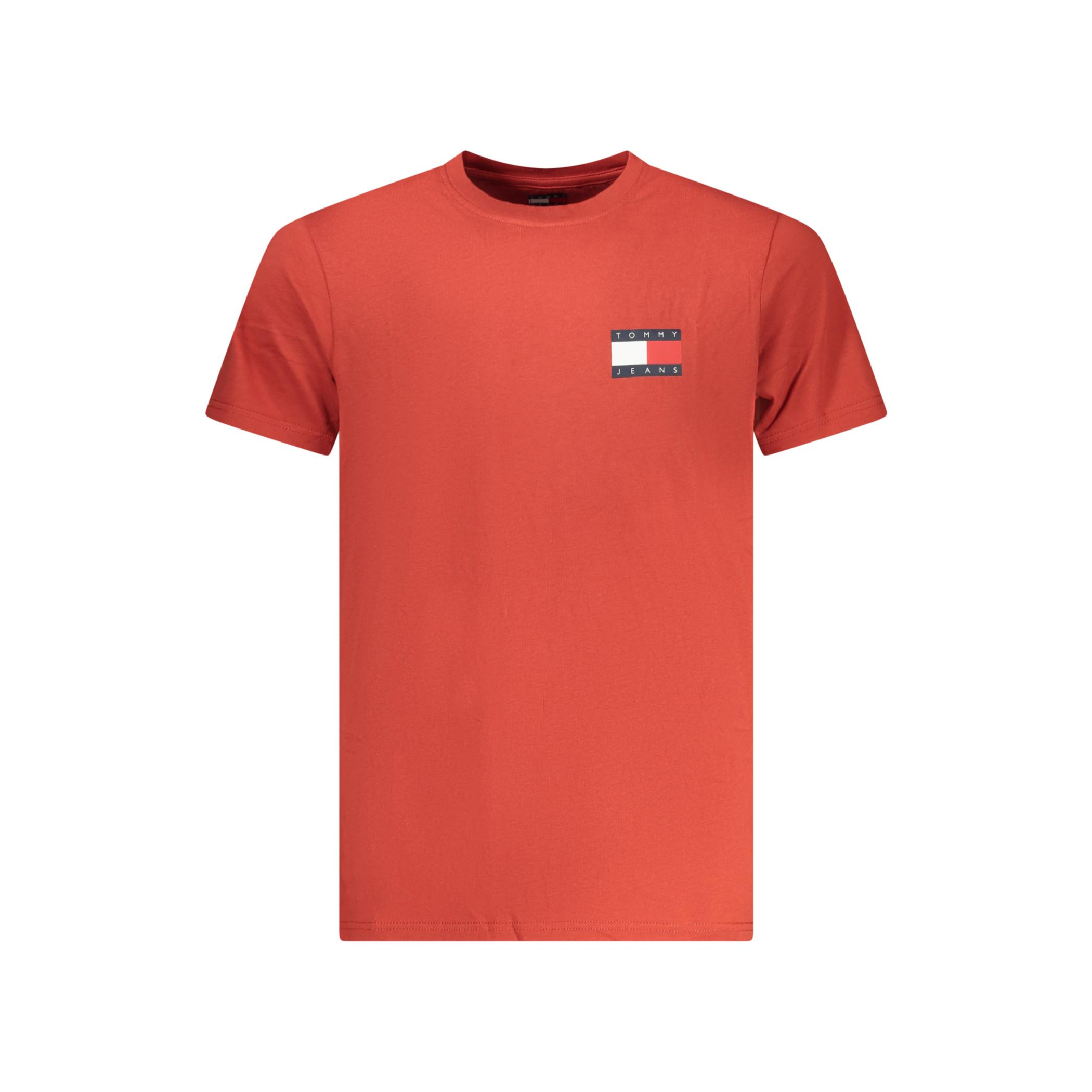 Снимка на Мъжка тениска с къс ръкав , червена TOMMY HILFIGER