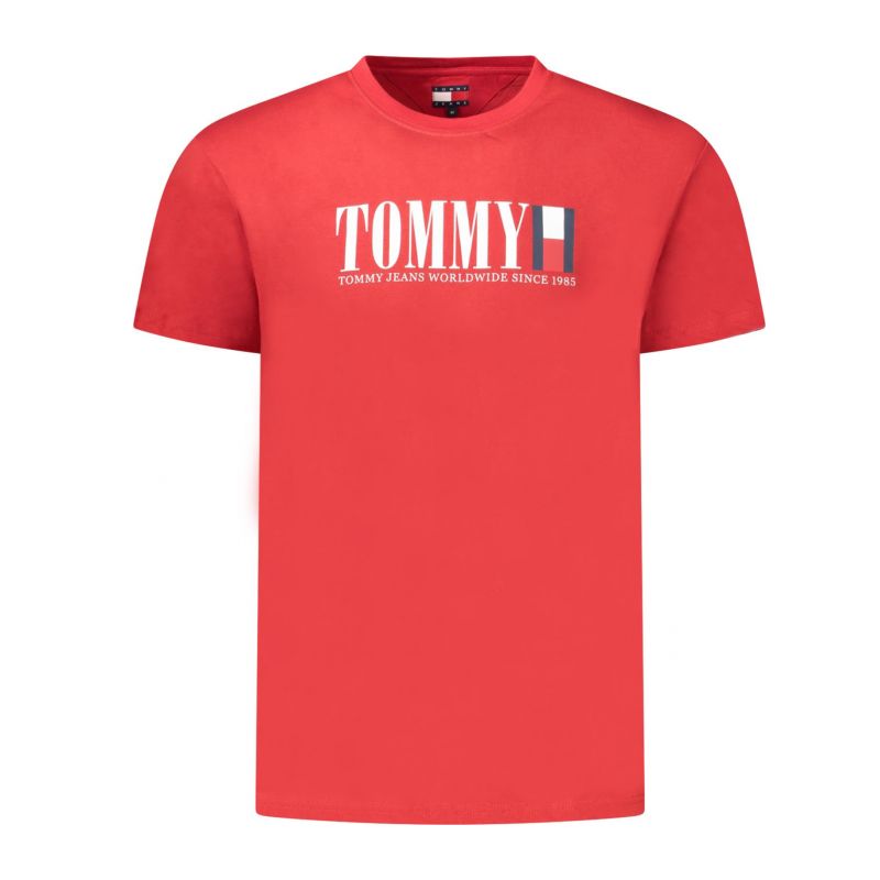 Снимка на Мъжка тениска с къс ръкав , червена TOMMY HILFIGER 