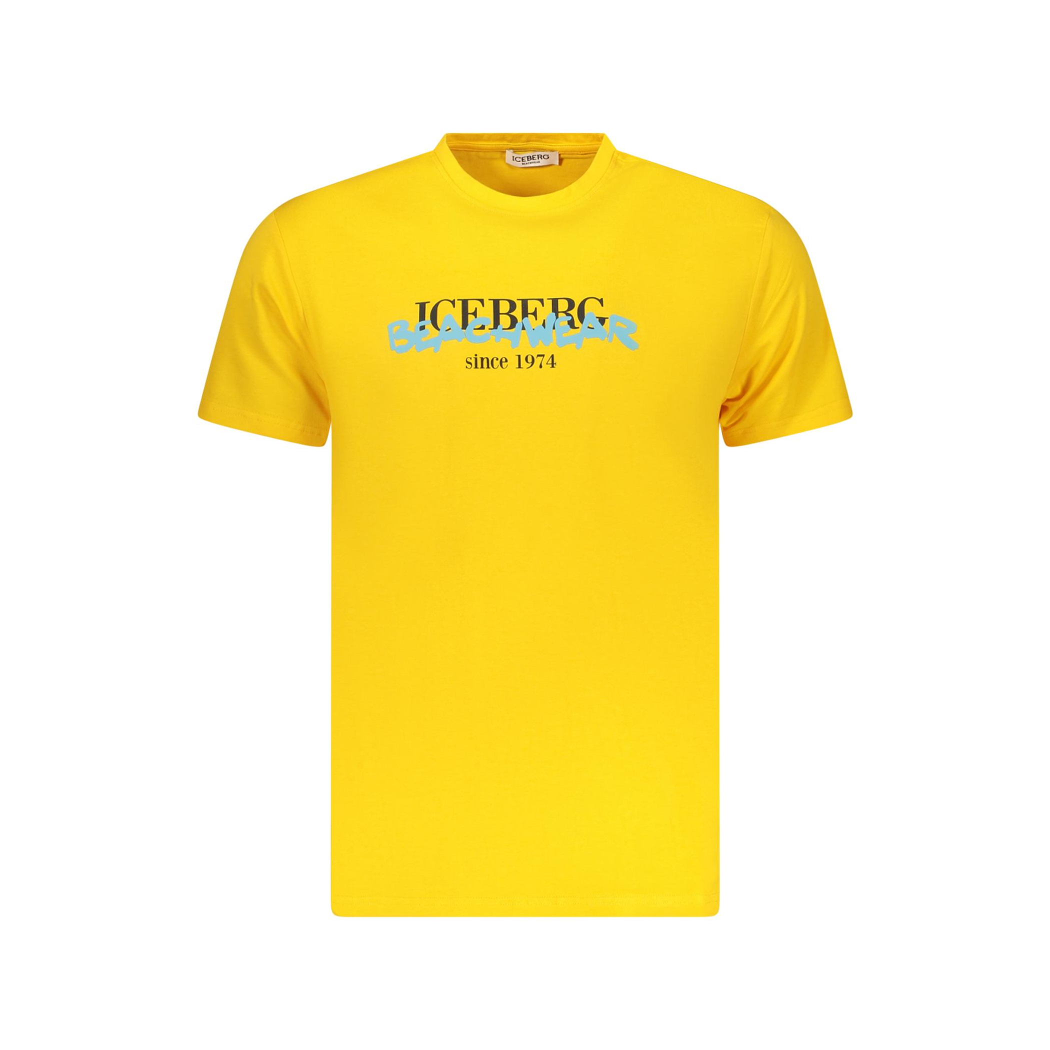 Снимка на Мъжка тениска с къс ръкав , жълта ICEBERG