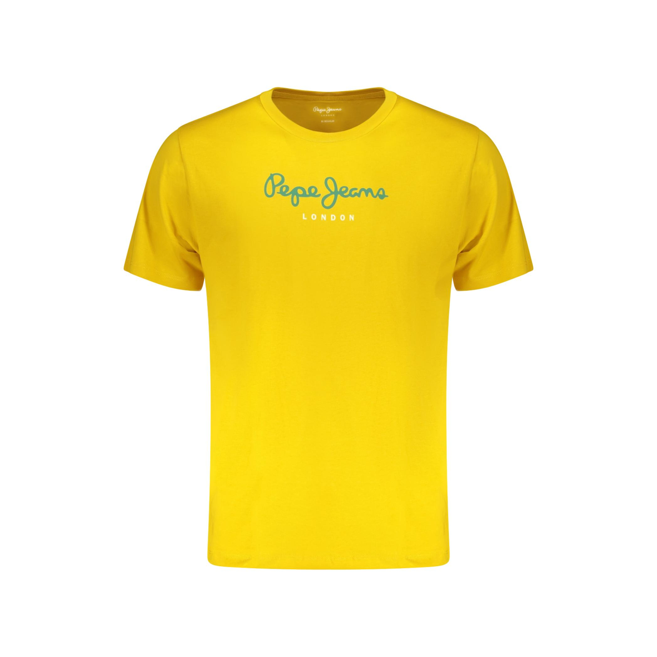 Снимка на Мъжка тениска с къс ръкав , жълта PEPE JEANS