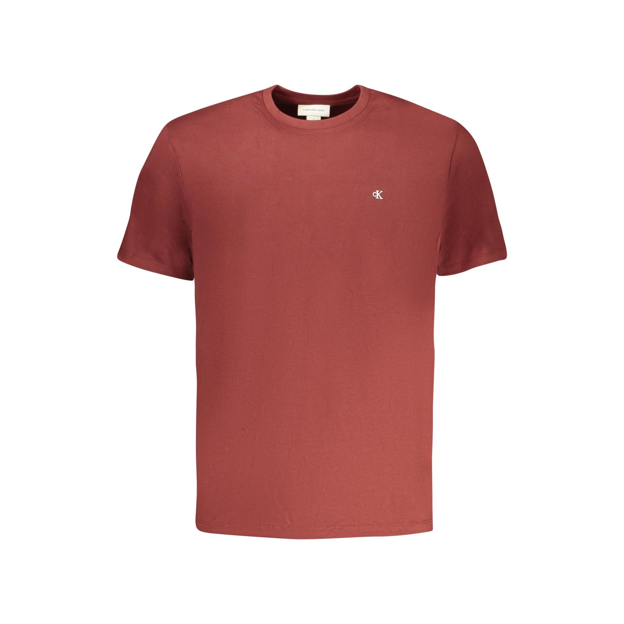 Снимка на Мъжка тениска с къс ръкав , кафява CALVIN KLEIN