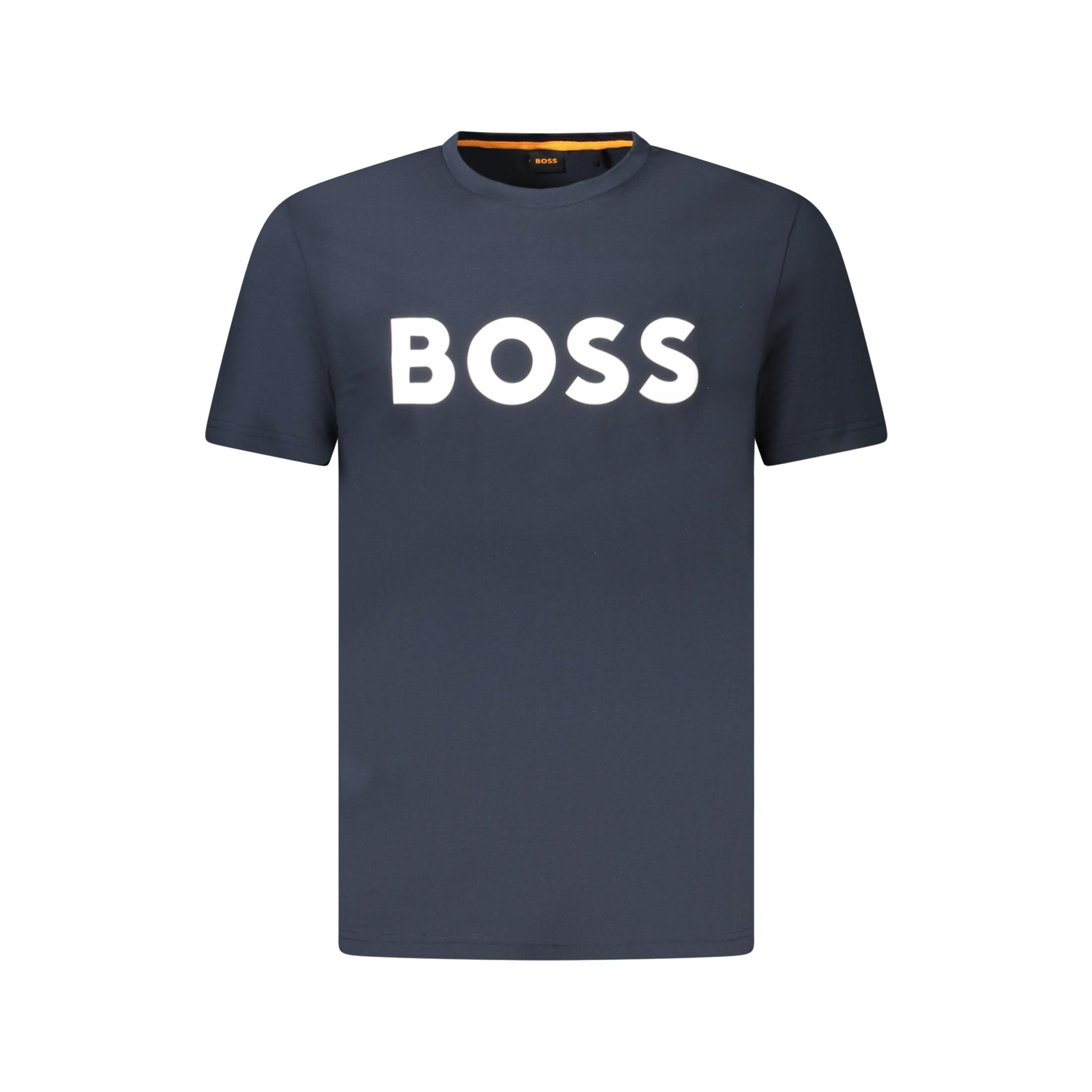 Снимка на Мъжка тениска с къс ръкав , синя BOSS