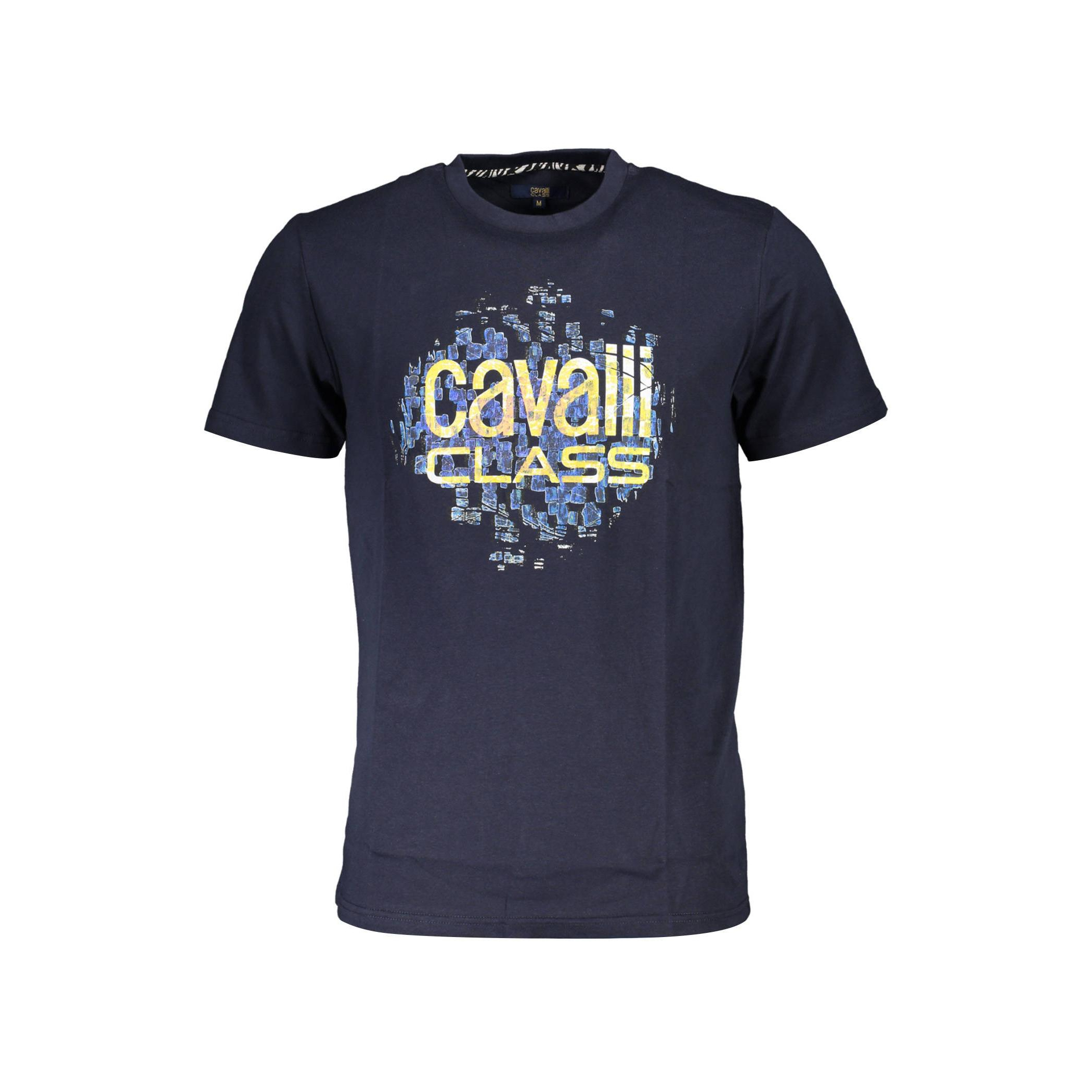 Снимка на Мъжка тениска с къс ръкав , синя CAVALLI CLASS