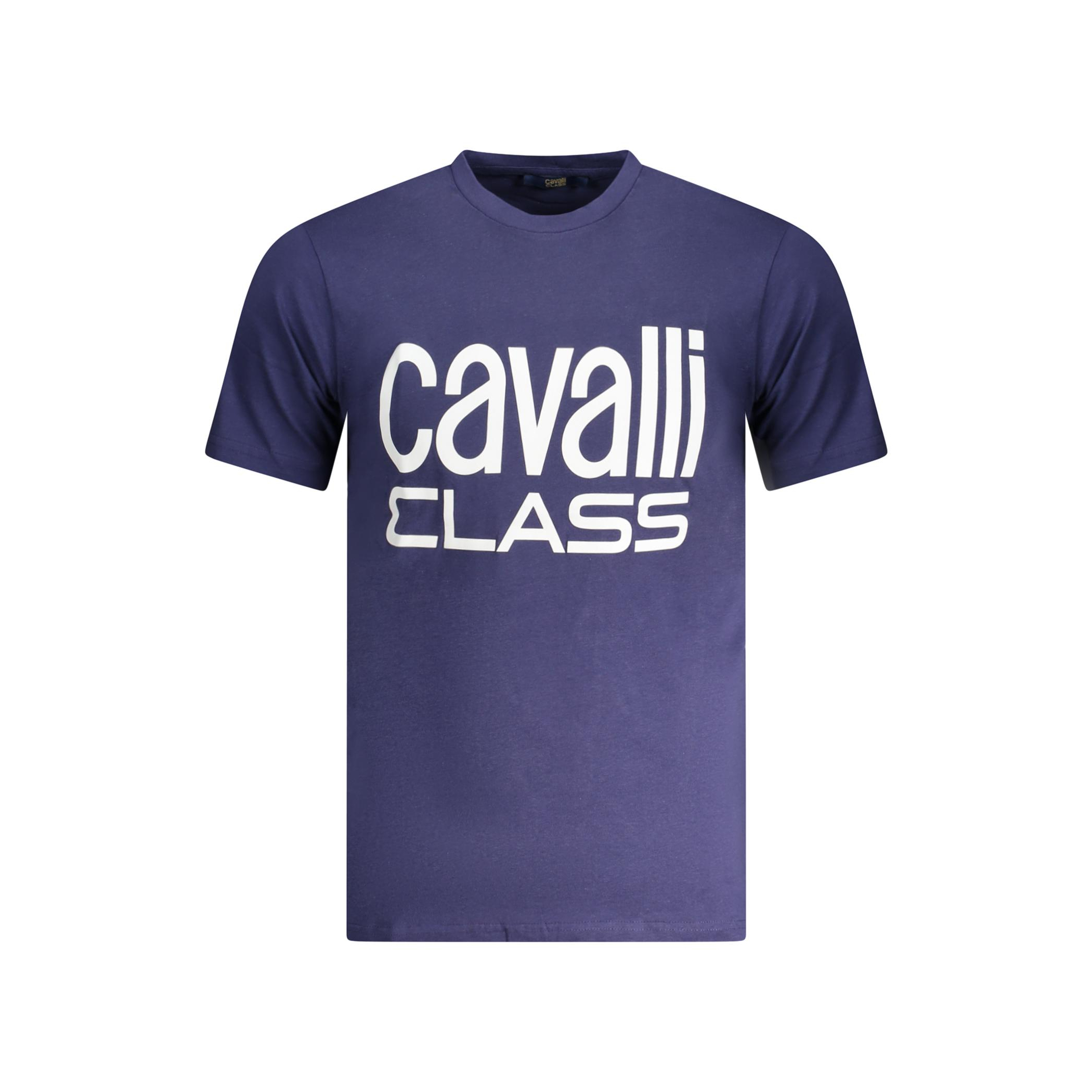 Снимка на Мъжка тениска с къс ръкав , синя CAVALLI CLASS