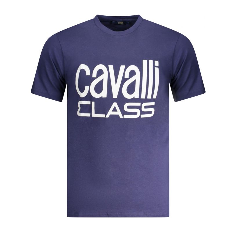 Снимка на Мъжка тениска с къс ръкав , синя CAVALLI CLASS 