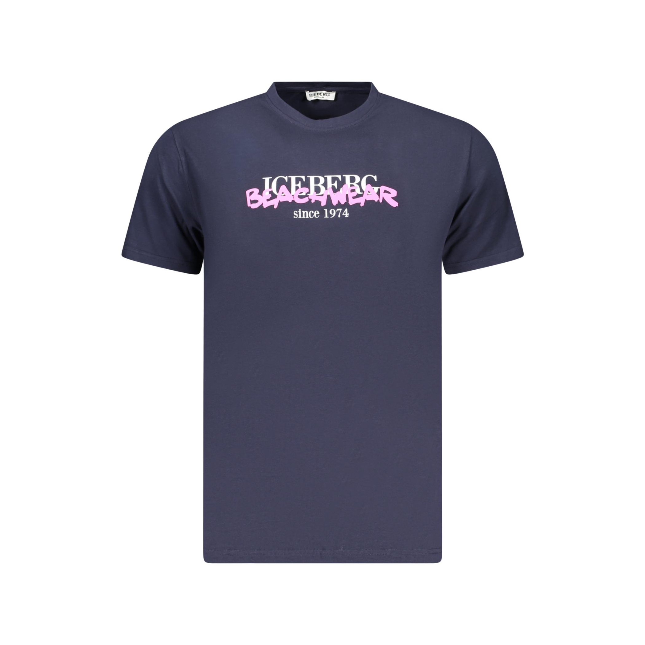Снимка на Мъжка тениска с къс ръкав , синя ICEBERG