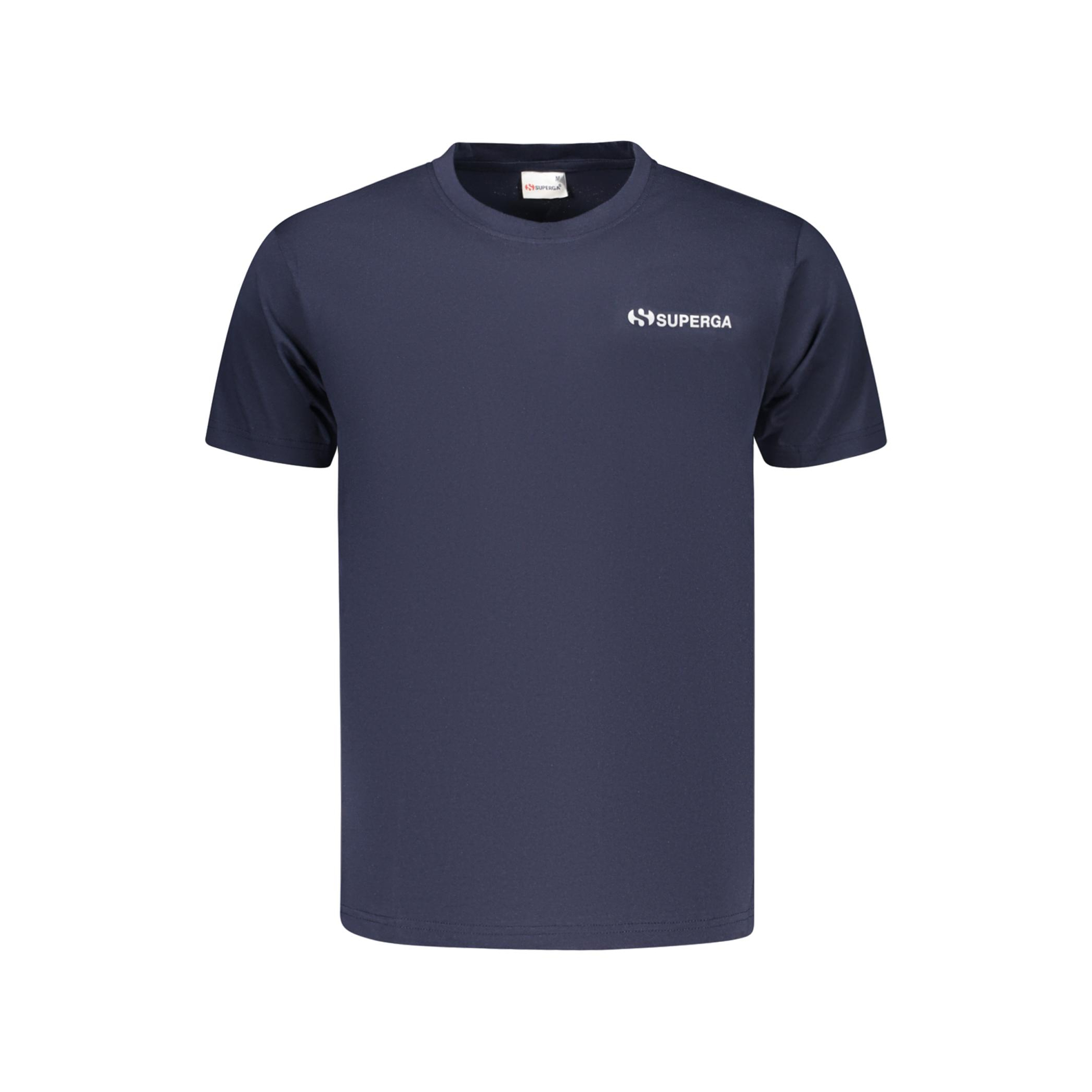 Снимка на Мъжка тениска с къс ръкав , синя SUPERGA
