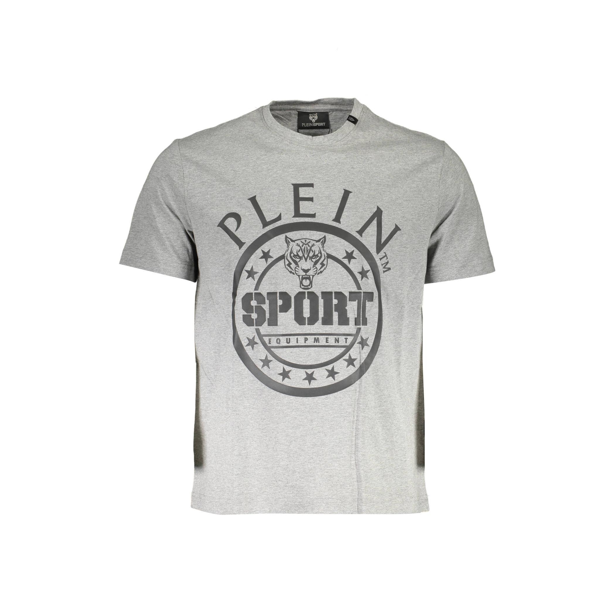 Снимка на Мъжка тениска с къс ръкав , сива PLEIN SPORT