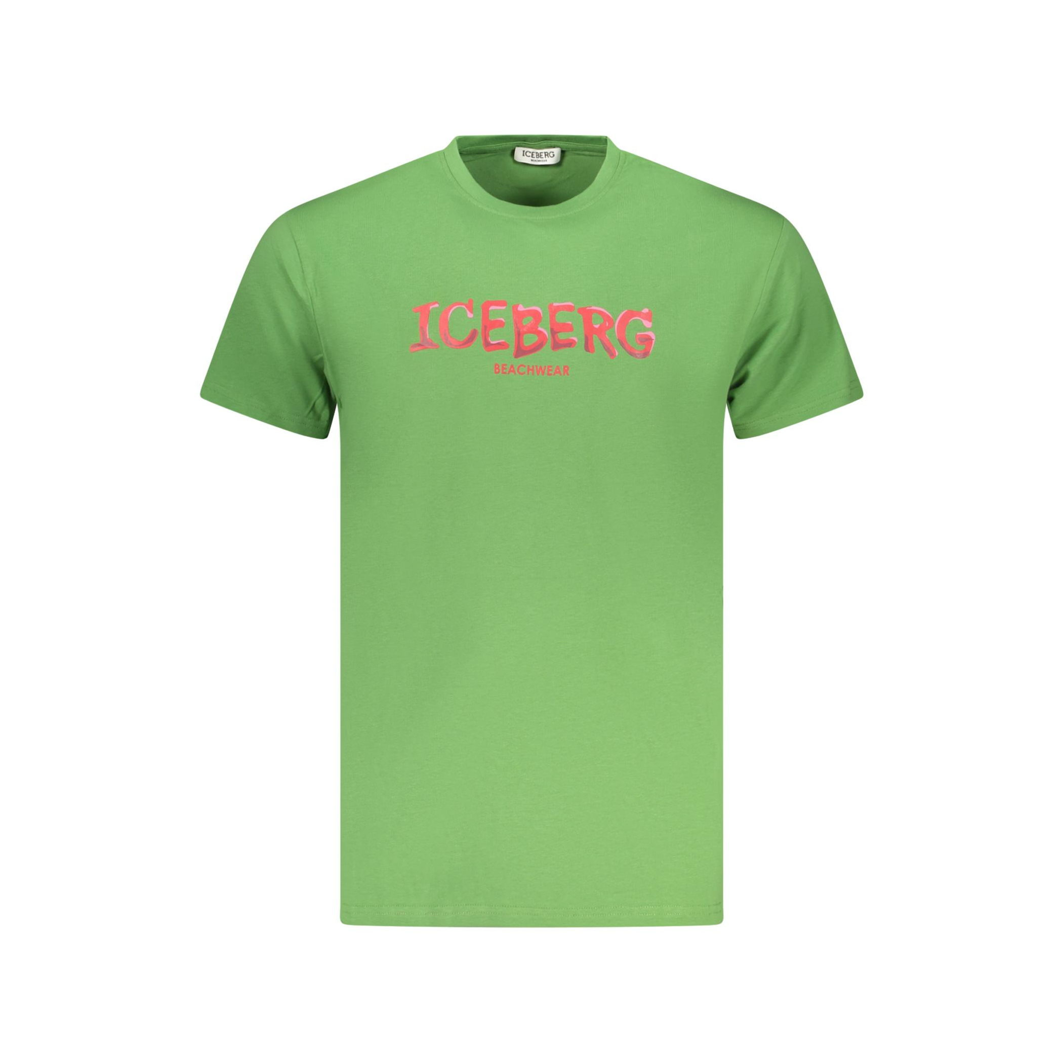 Снимка на Мъжка тениска с къс ръкав , зелена ICEBERG