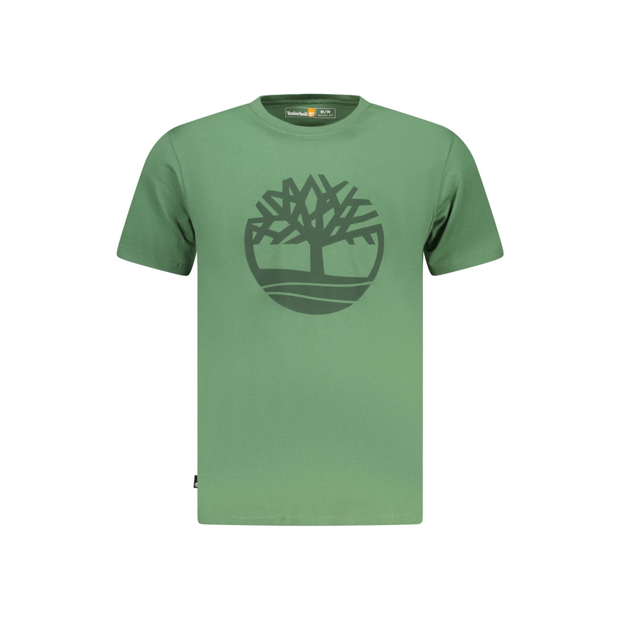 Снимка на Мъжка тениска с къс ръкав , зелена TIMBERLAND