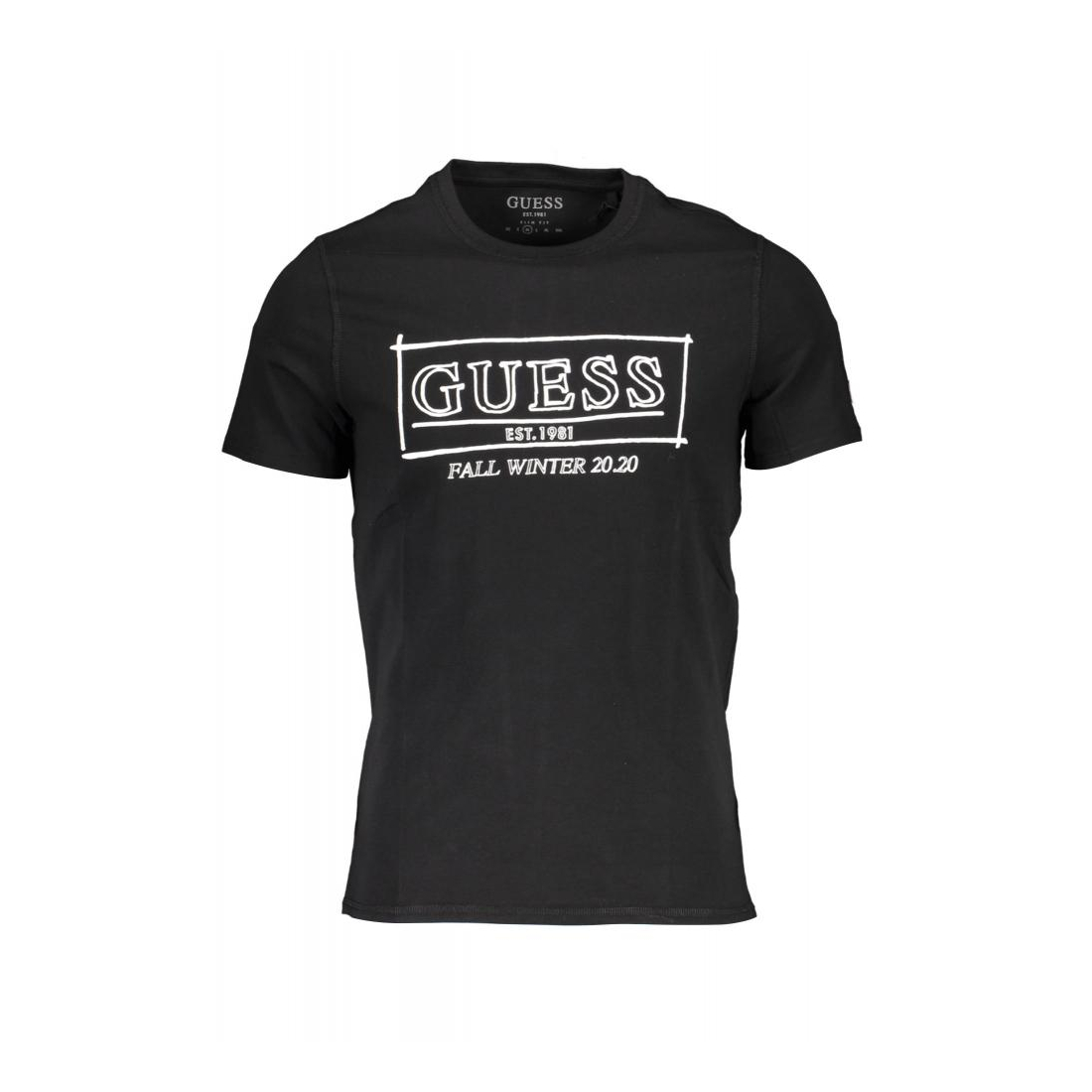 GUESS Мъжка тениска с къс ръкав цвят черен - OneMoreTrend