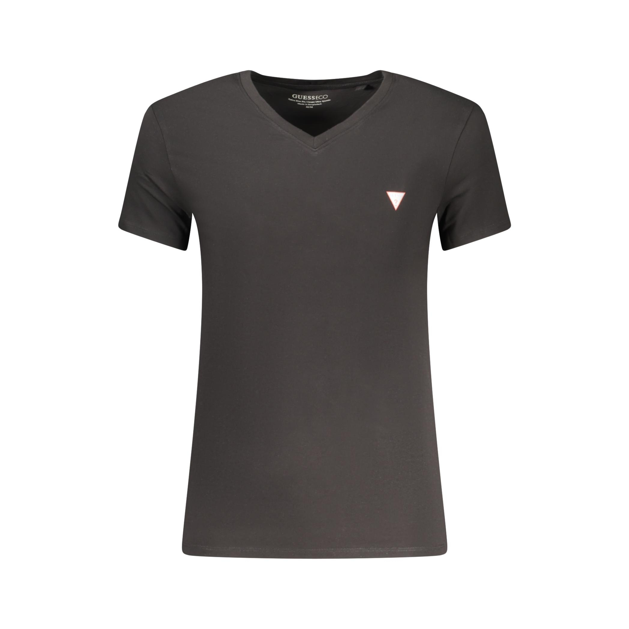 Снимка на Мъжка тениска с къс ръкав  jeans, черна GUESS