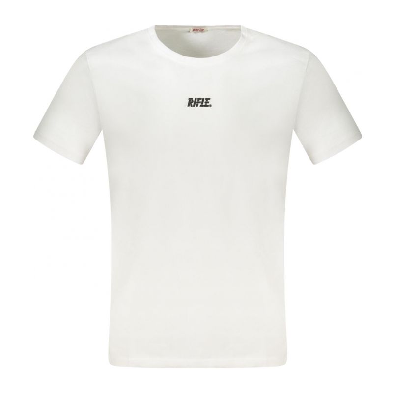 Мъжка тениска с къс ръкав пушка бяла