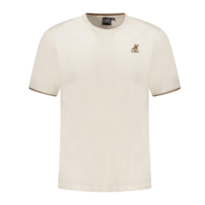 Снимка на Мъжка тениска с къс ръкав us grand, бежова U.S. GRAND 