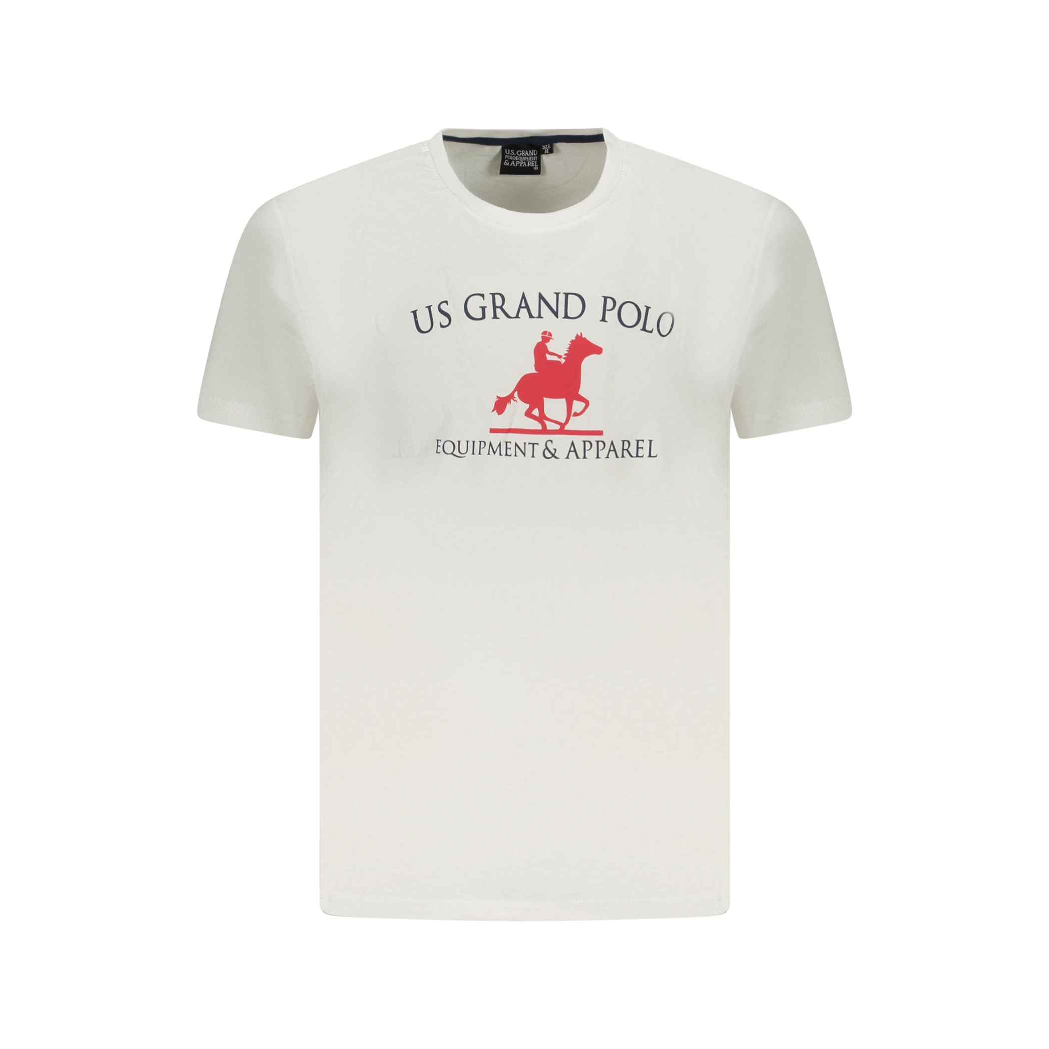 Снимка на Мъжка тениска с къс ръкав us grand, бяла U.S. GRAND