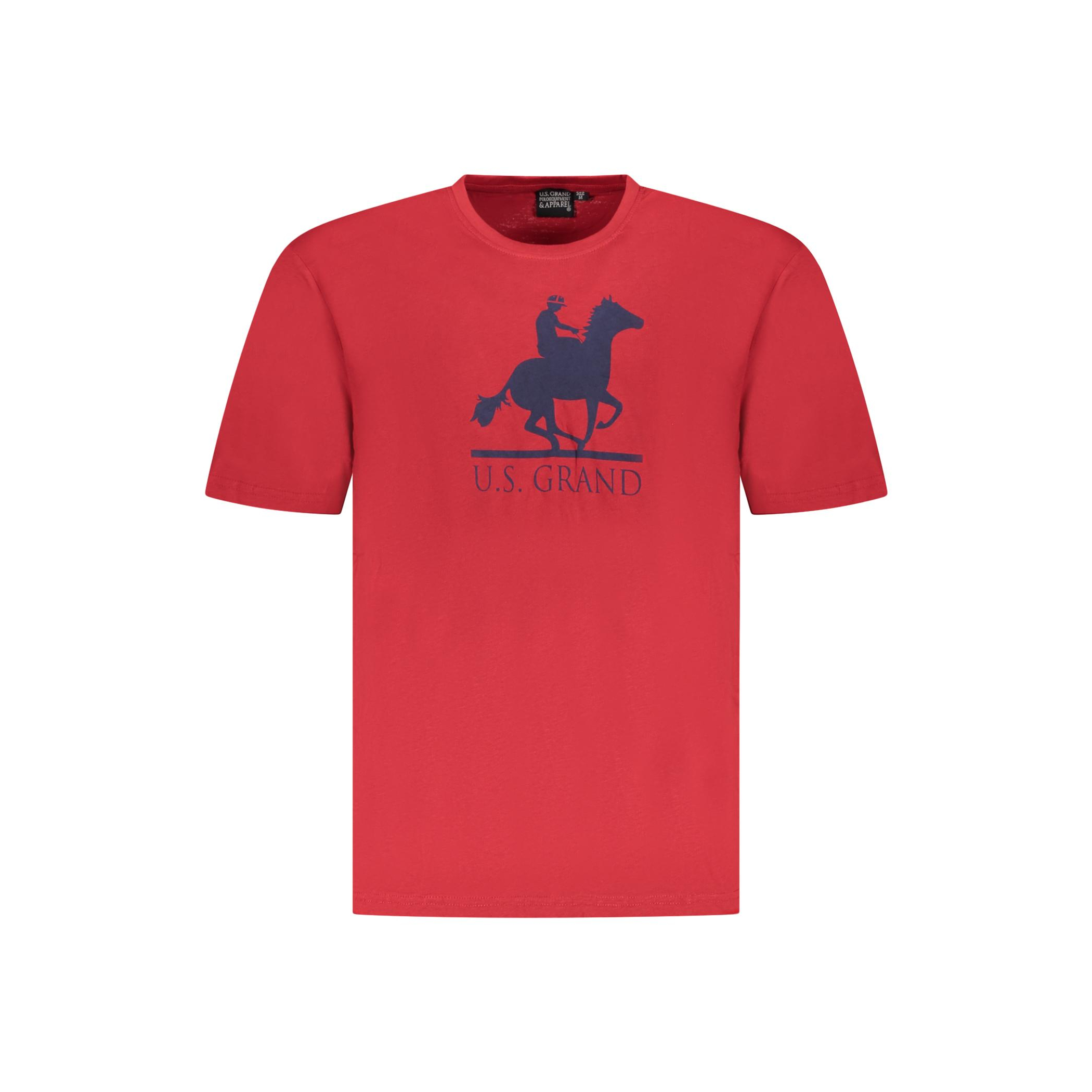 Снимка на Мъжка тениска с къс ръкав us grand, червена U.S. GRAND