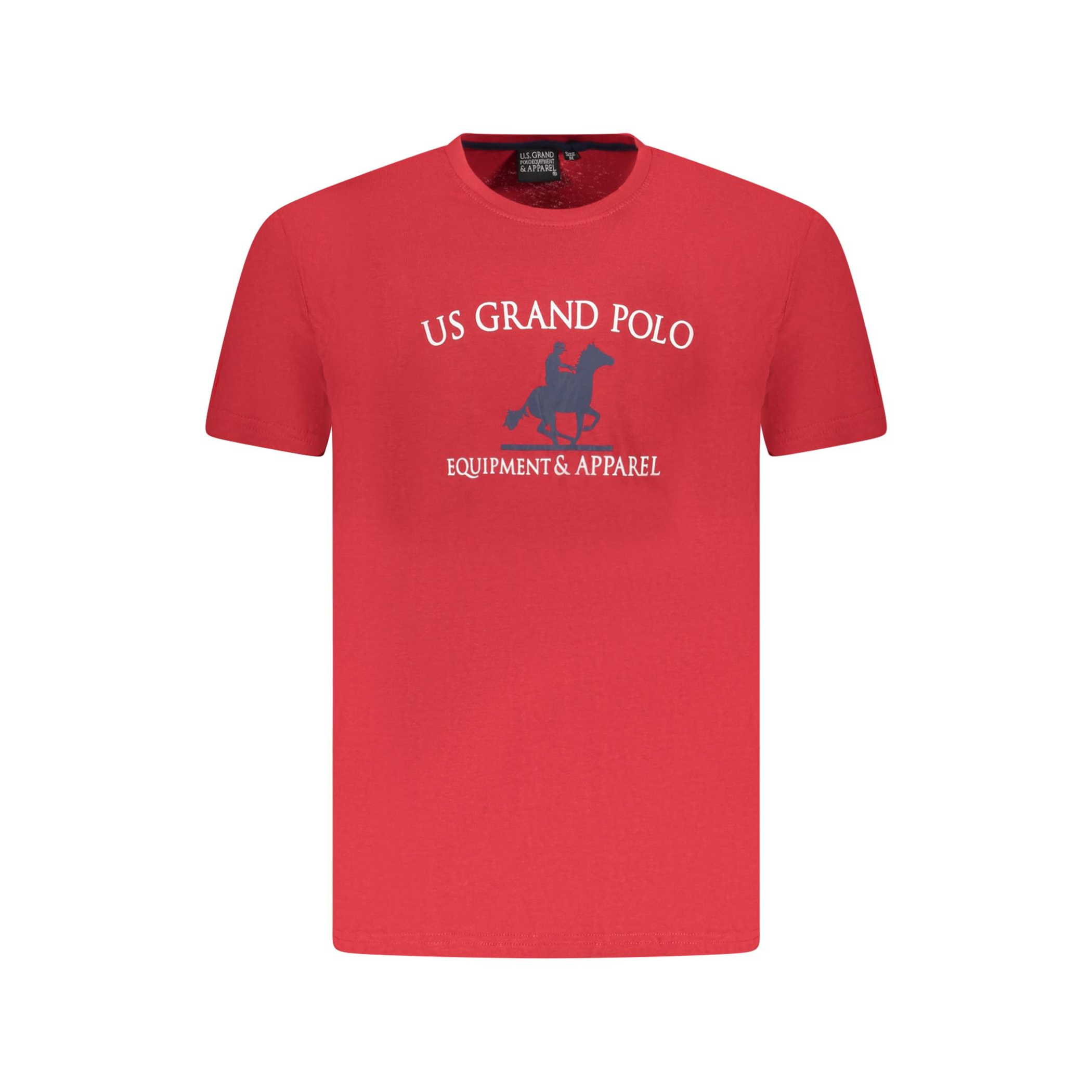 Снимка на Мъжка тениска с къс ръкав us grand, червена U.S. GRAND