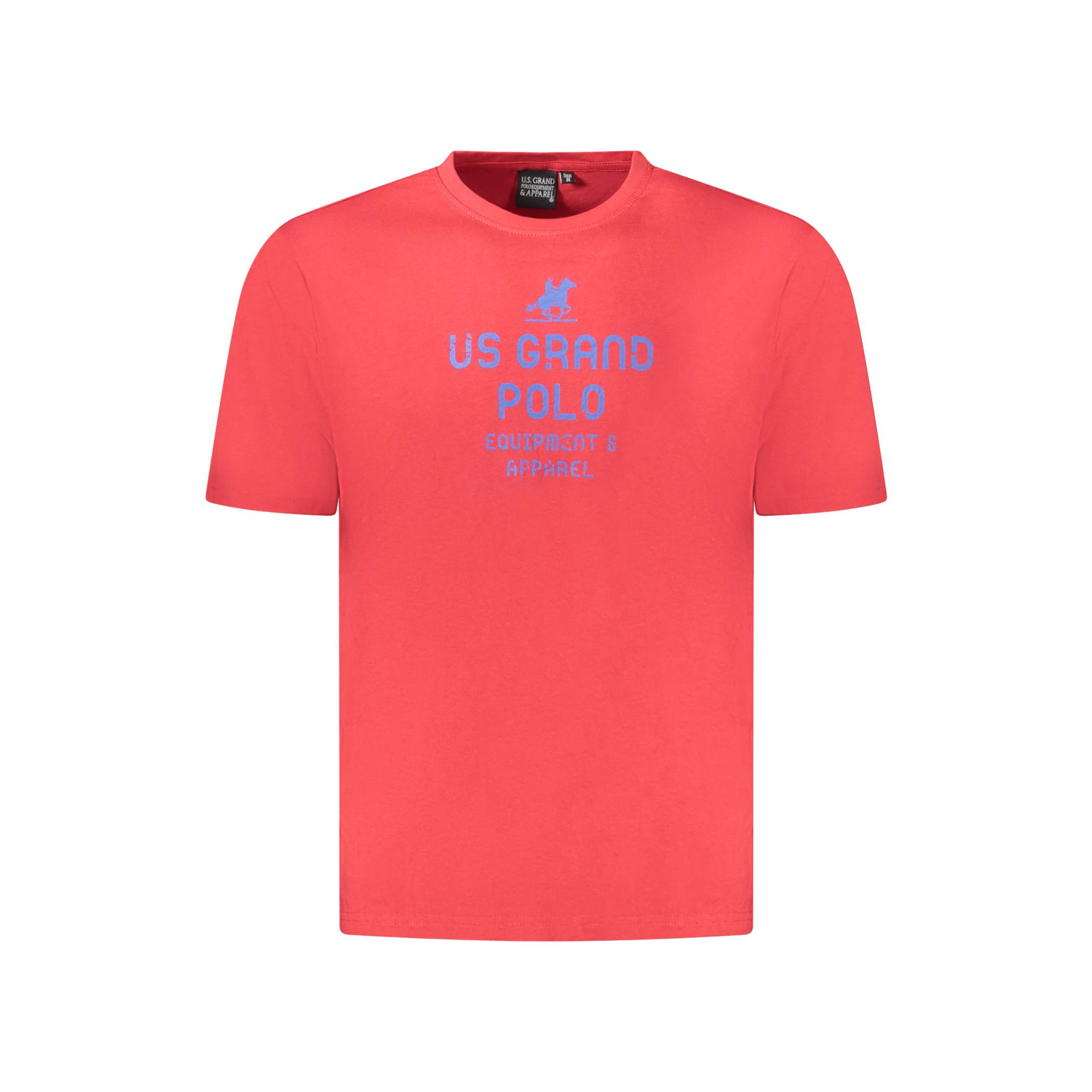Снимка на Мъжка тениска с къс ръкав us grand, червена U.S. GRAND