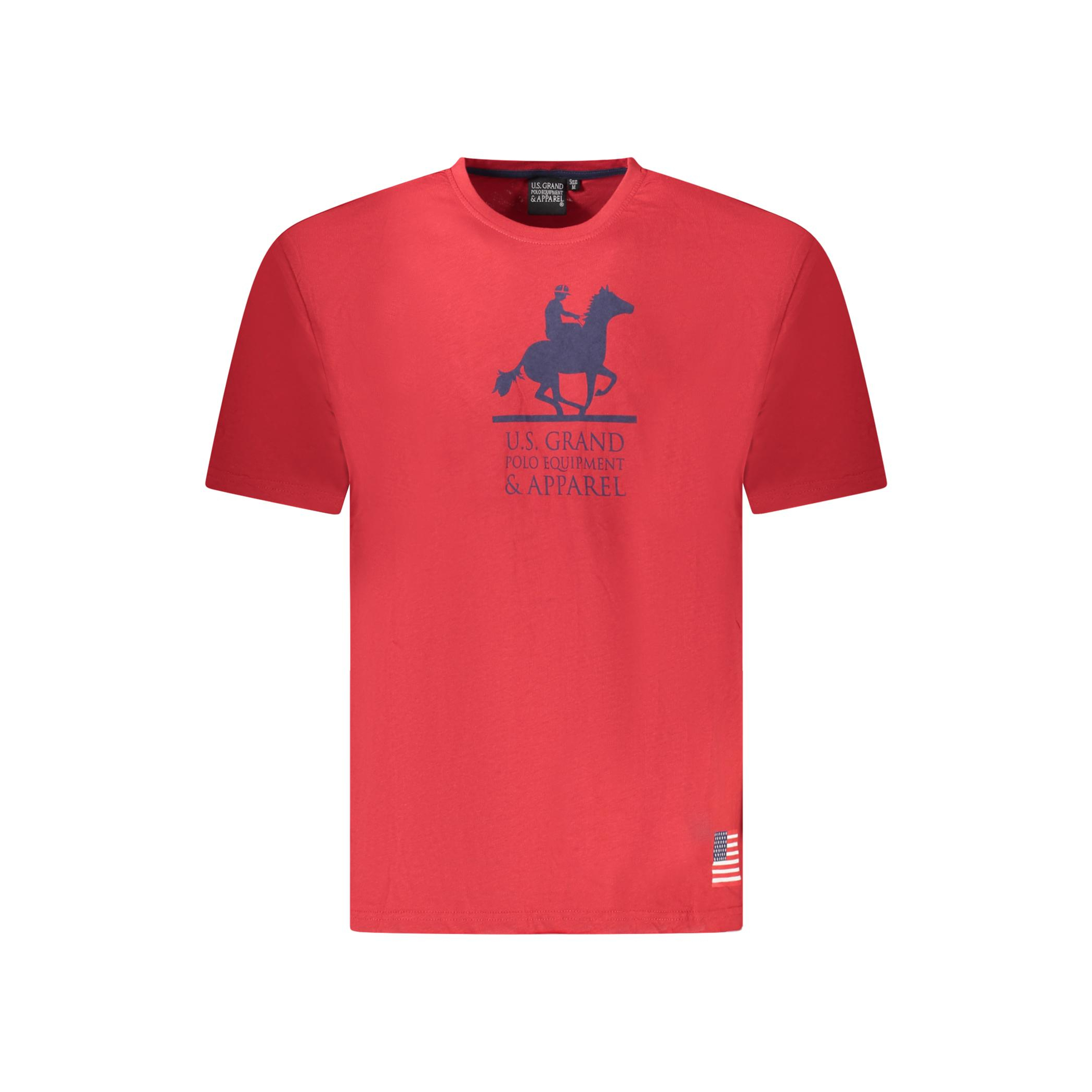 Снимка на Мъжка тениска с къс ръкав us grand, червена U.S. GRAND