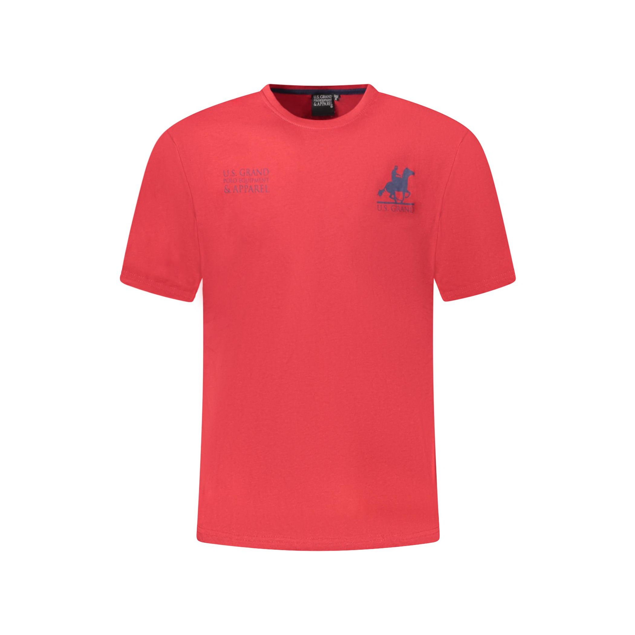 Снимка на Мъжка тениска с къс ръкав us grand, червена U.S. GRAND