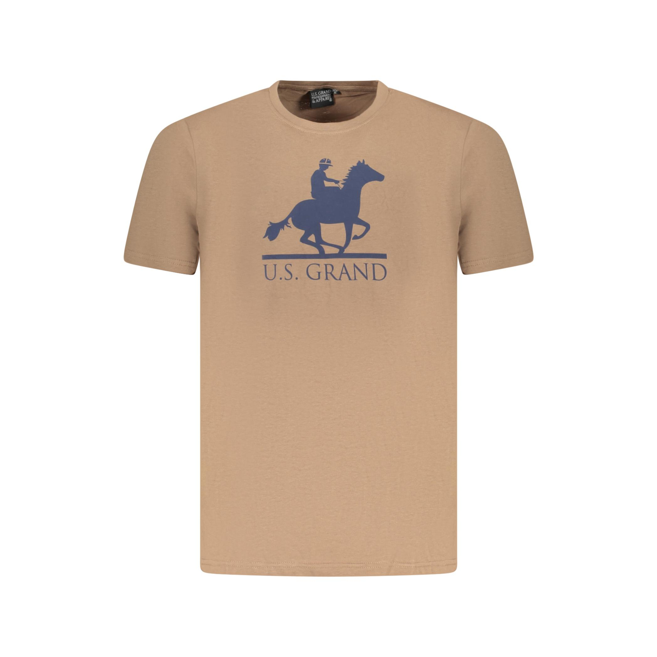 Снимка на Мъжка тениска с къс ръкав us grand, кафява U.S. GRAND