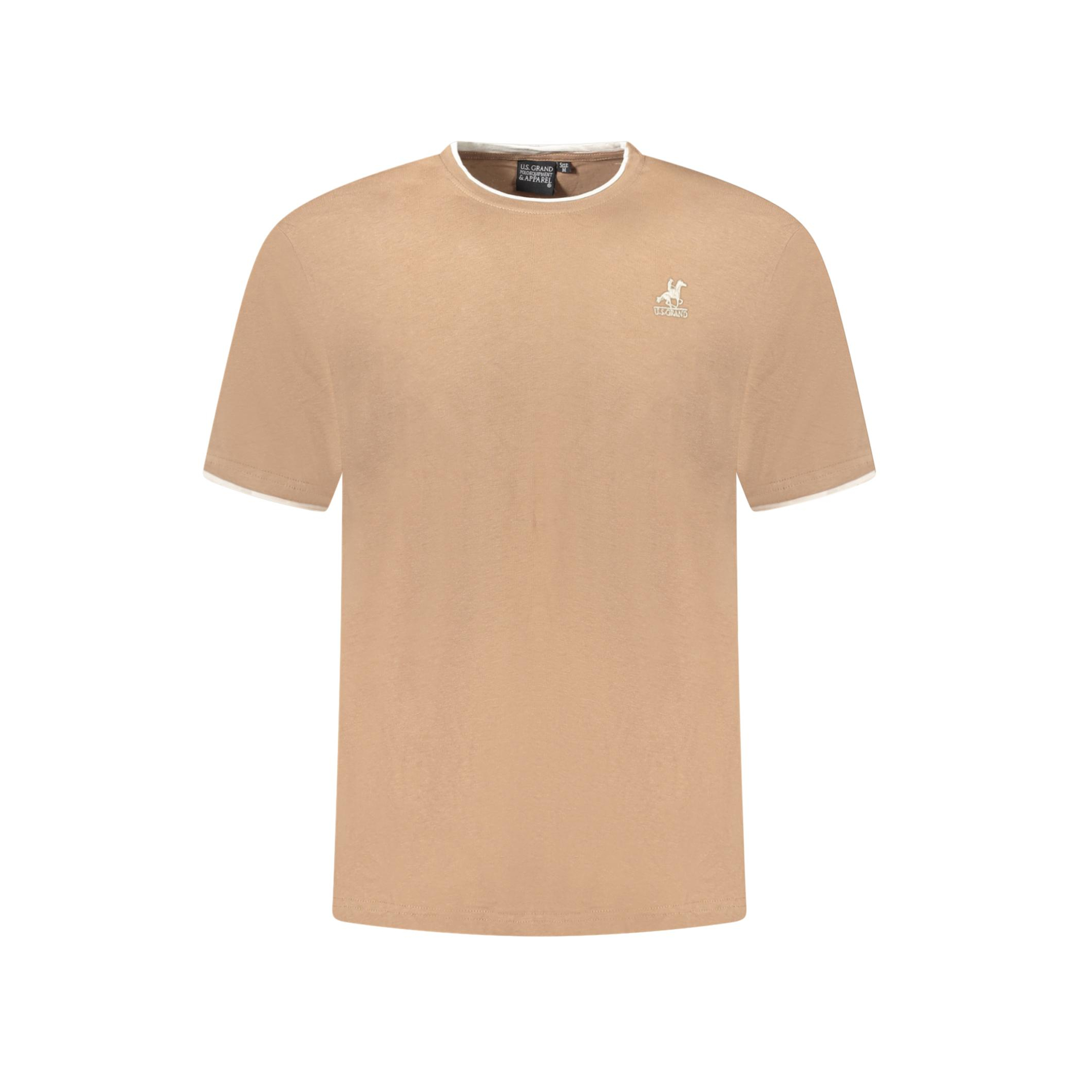Снимка на Мъжка тениска с къс ръкав us grand, кафява U.S. GRAND