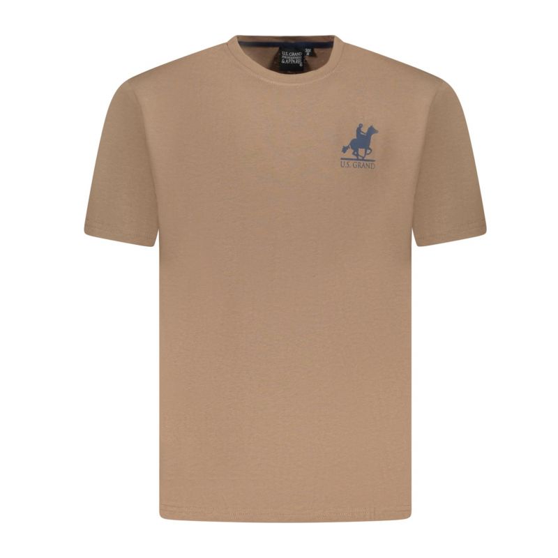 Снимка на Мъжка тениска с къс ръкав us grand, кафява U.S. GRAND 