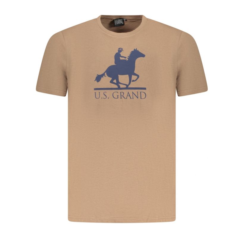 Мъжка тениска с къс ръкав us grand, кафява