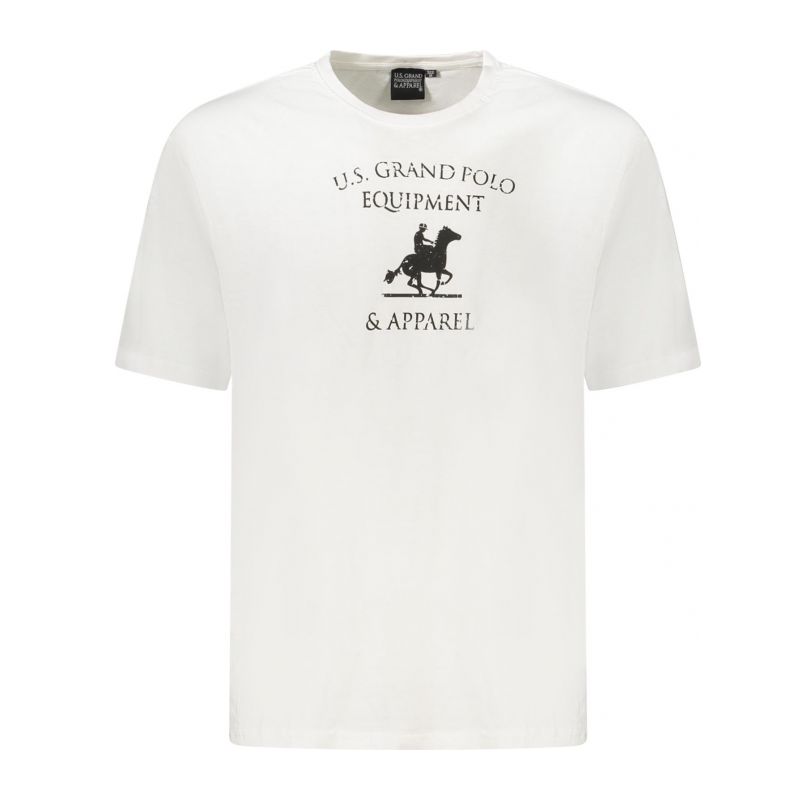 Снимка на Мъжка тениска с къс ръкав us grand polo, бяла U.S. GRAND POLO 