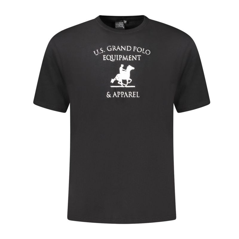 Снимка на Мъжка тениска с къс ръкав us grand polo, черна U.S. GRAND POLO 
