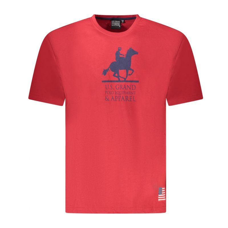 Снимка на Мъжка тениска с къс ръкав us grand polo, червена U.S. GRAND POLO 